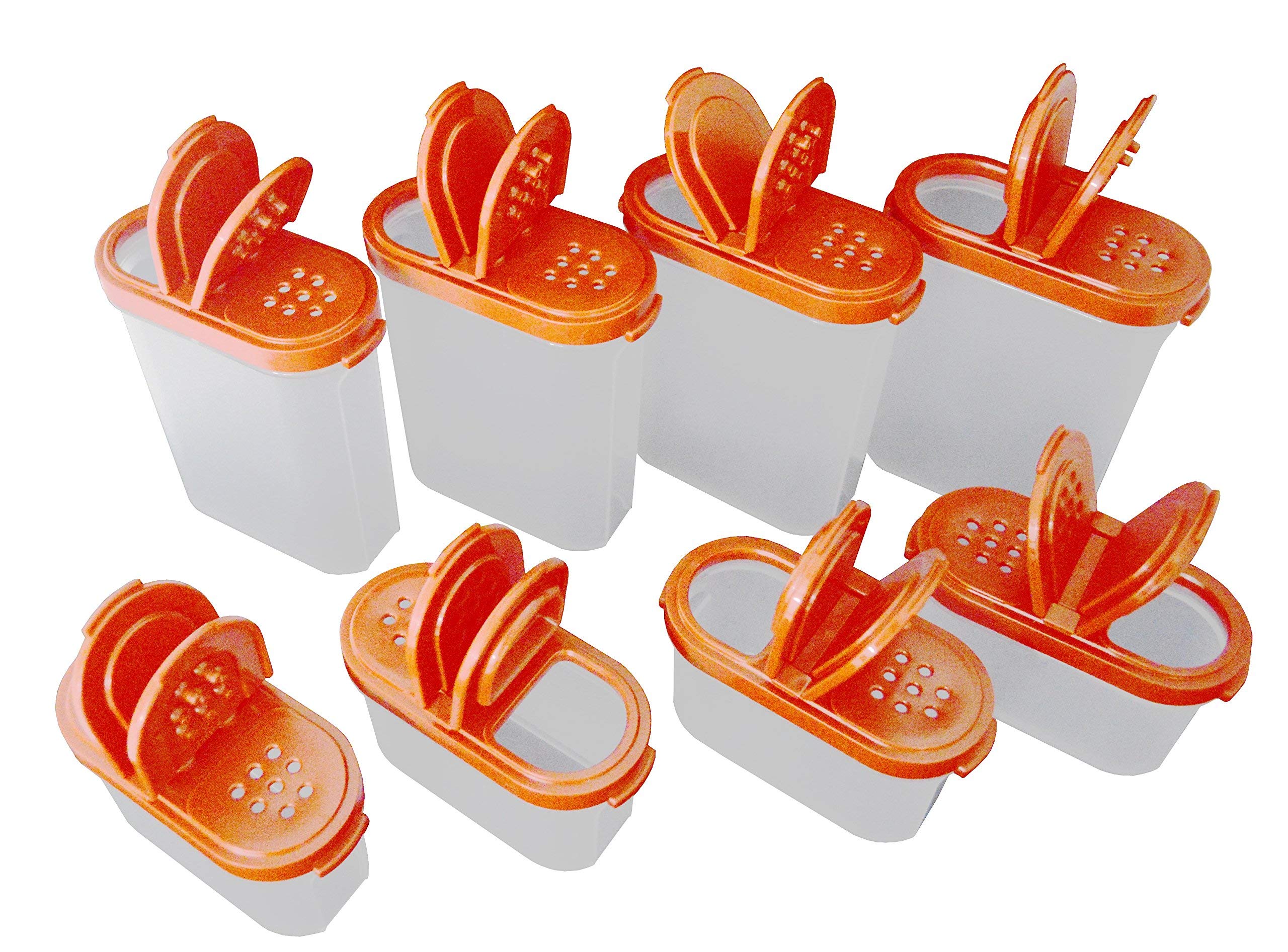 Tupperware Modular Mate Spice Shaker Set (8) Red