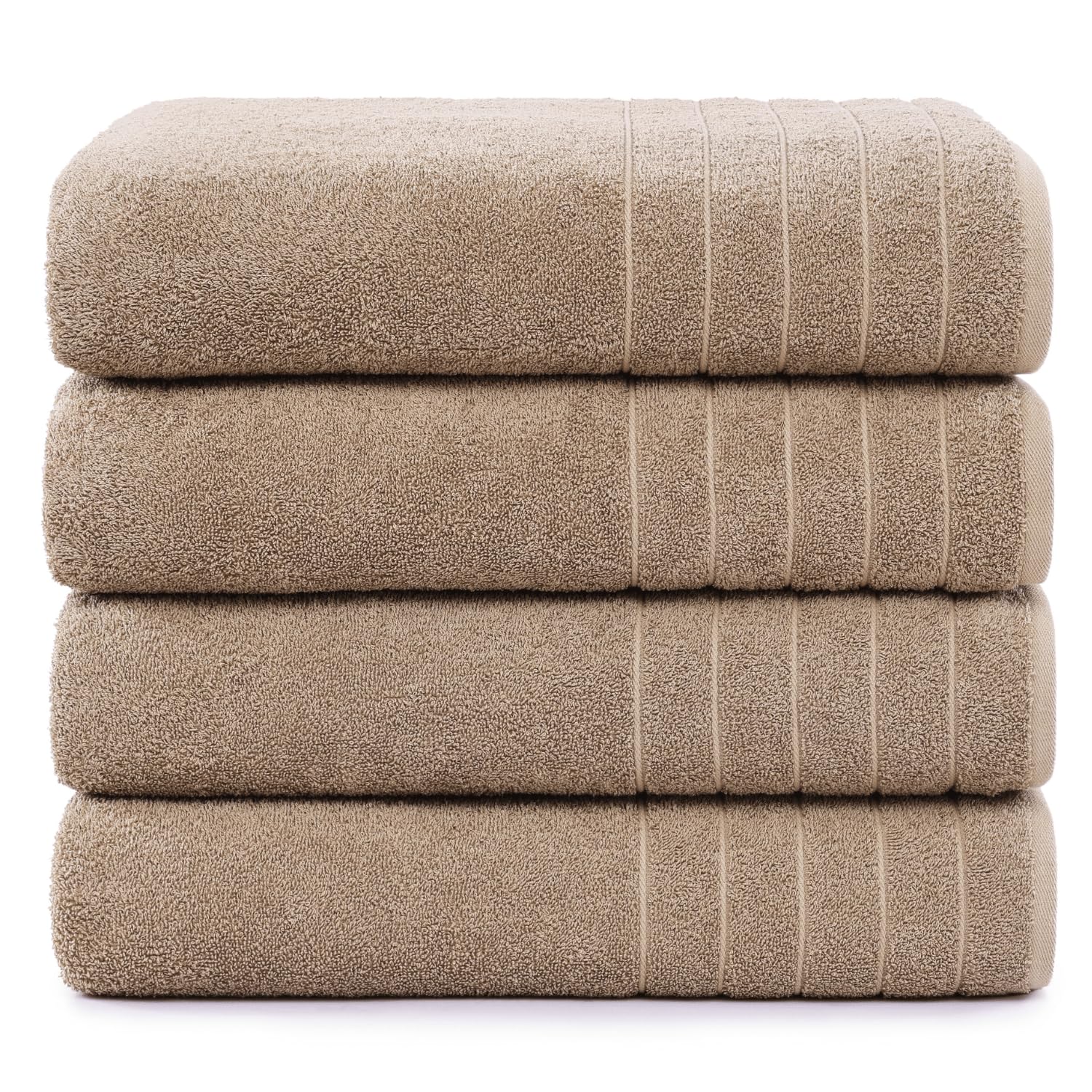 Casa Platino Bathroom Towels Set 4 Pack, Large Bath Towels(30''X 60''), 100% Ring Spun Cotton Towels, Lightweight Towel Sets For