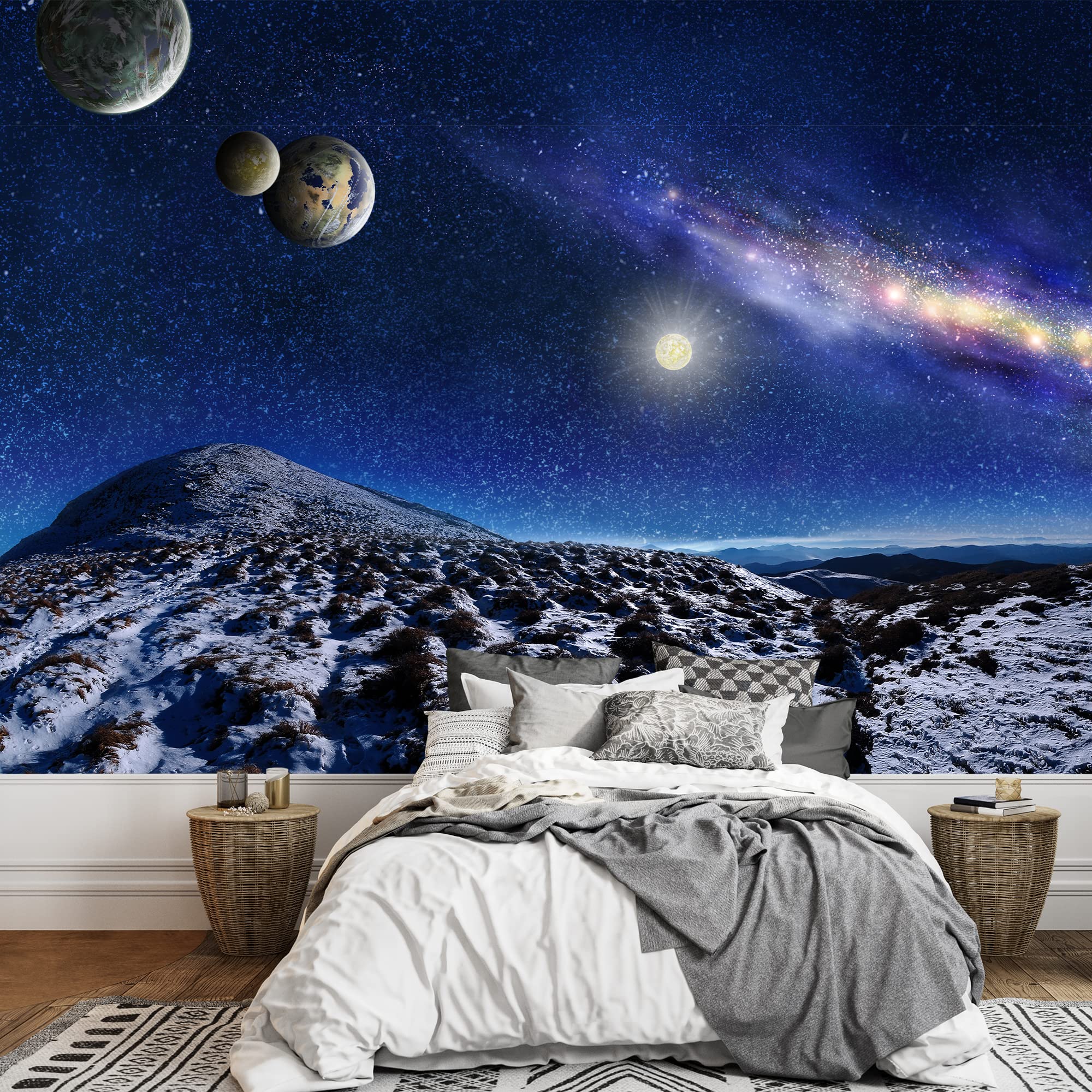 Wall26 Wall Mural Garden Lawn Green Grass Natural Scenery Removable Self-Adhesive Large Wallpaper - 100X144 Inches