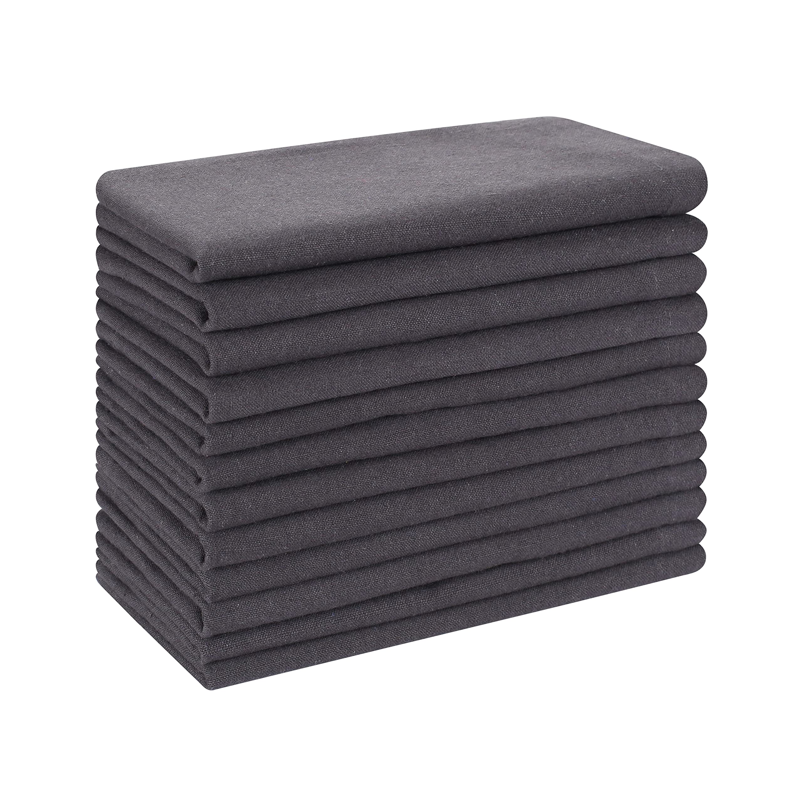 Hausattire Reusable Napkins Cloth Washable 100% Cotton 18X18 Inch Dinner Napkins|Table Napkins For Spring Easter Basket Decor |S
