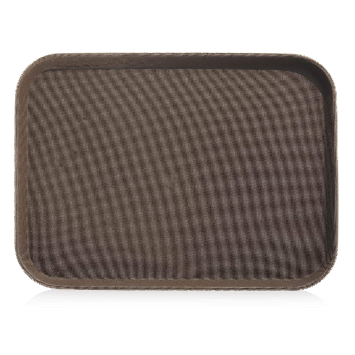 New Star Foodservice 25187 Restaurant Grade Non-Slip Tray, Plastic, Rubber Lined, Rectangular, 15-Inch X 20-Inch, Brown