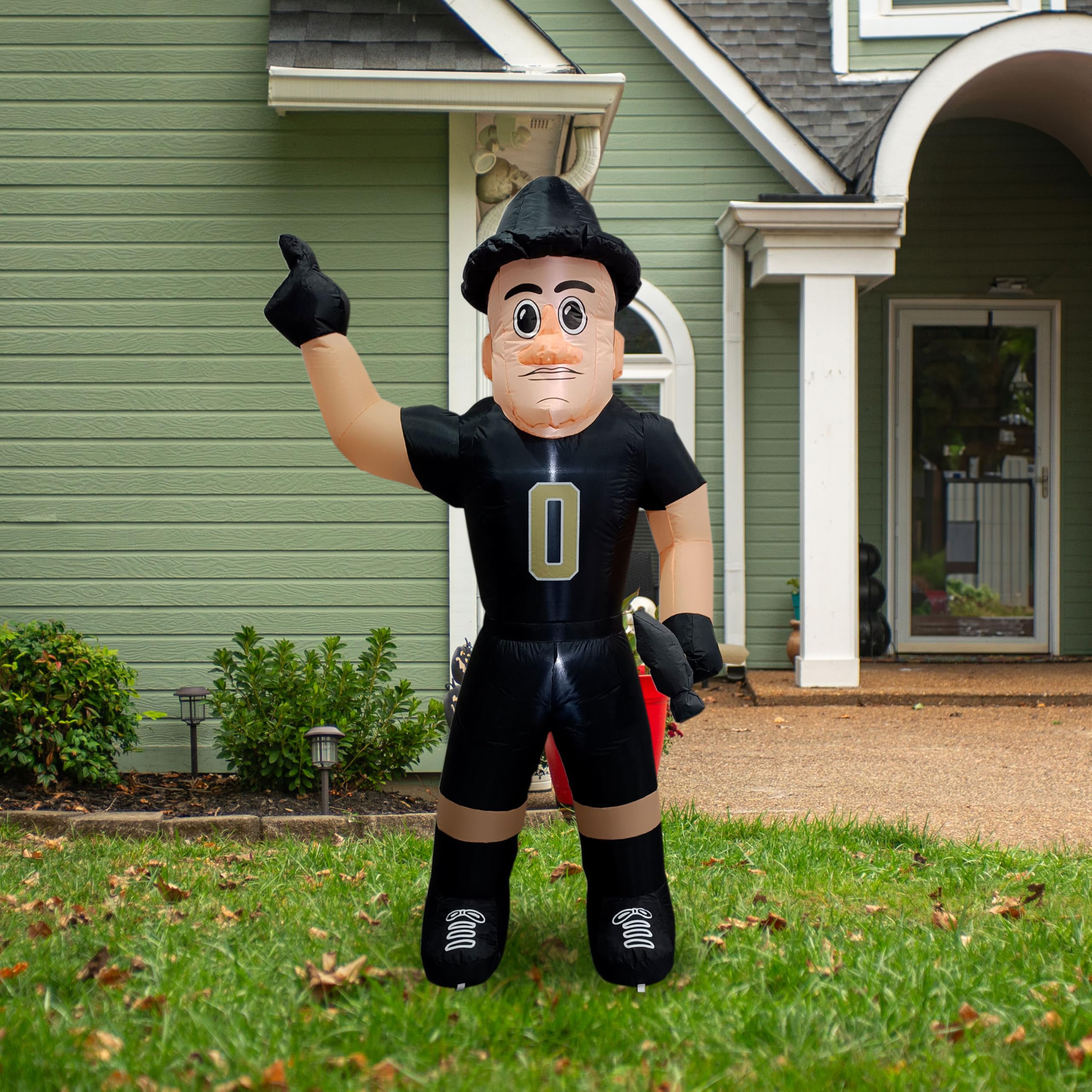 Logo Brands NCAA Purdue Boilermakers 7ft Inflatable Yard Mascot - Easy Inflation with 12V Blower, LED Lights for Indoor/Outdoor
