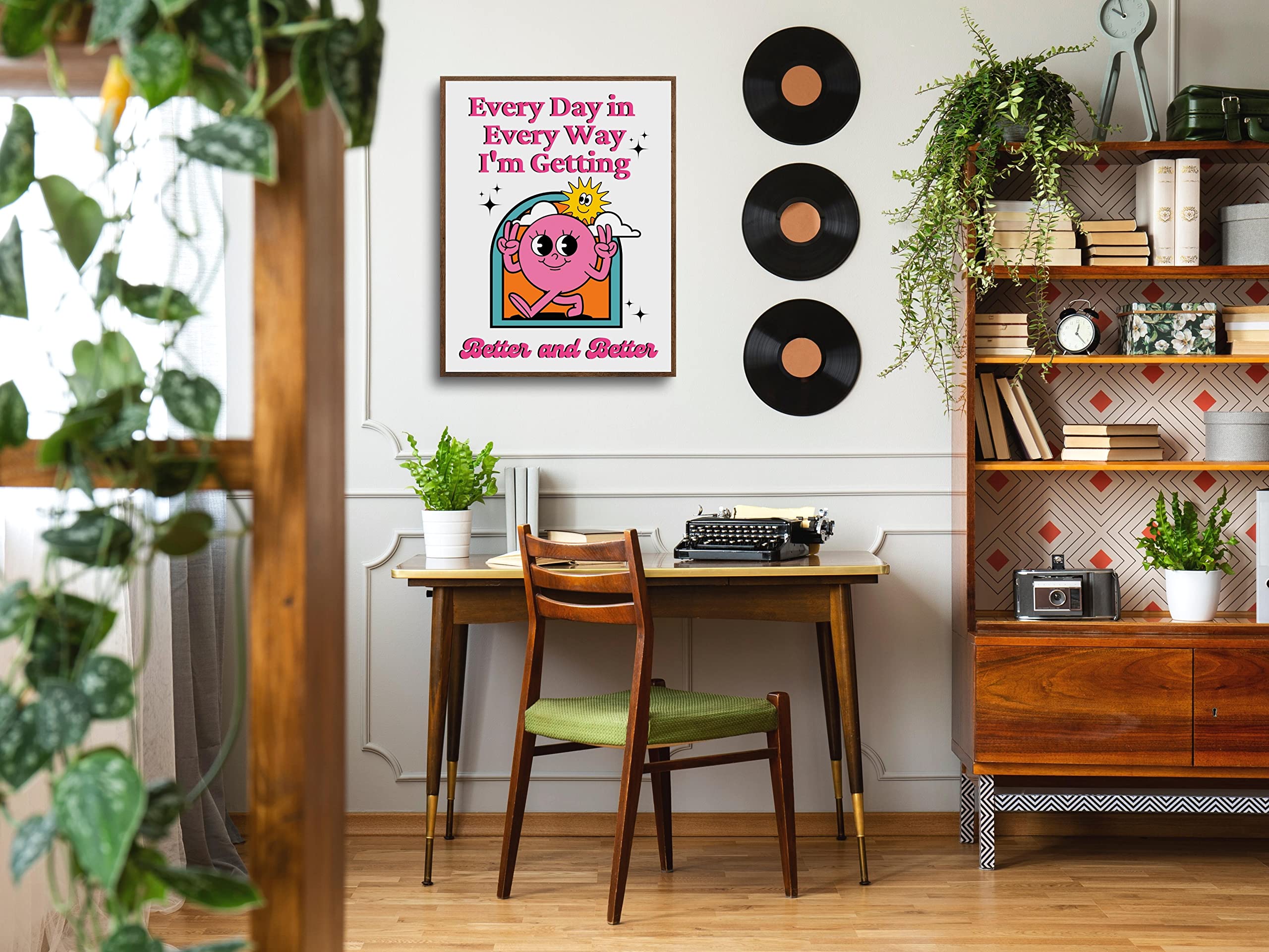 Lava Land Retro Poster Wall Art Print, Cute Funny Motivational Inspirational Retro Positive Affirmation Quote Wall Art For Teens