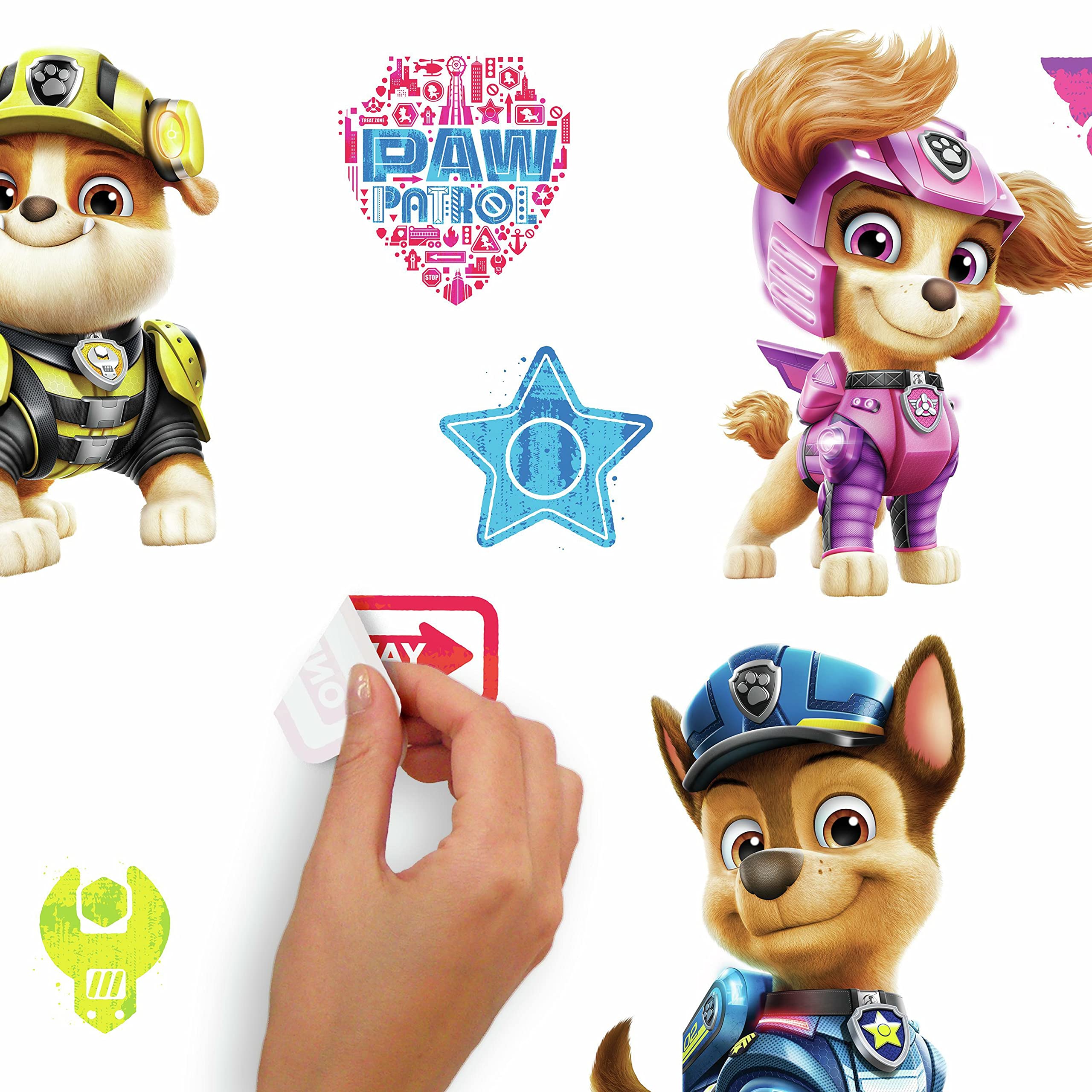 Roommates Rmk4819Scs Paw Patrol Movie Peel And Stick Wall Decals