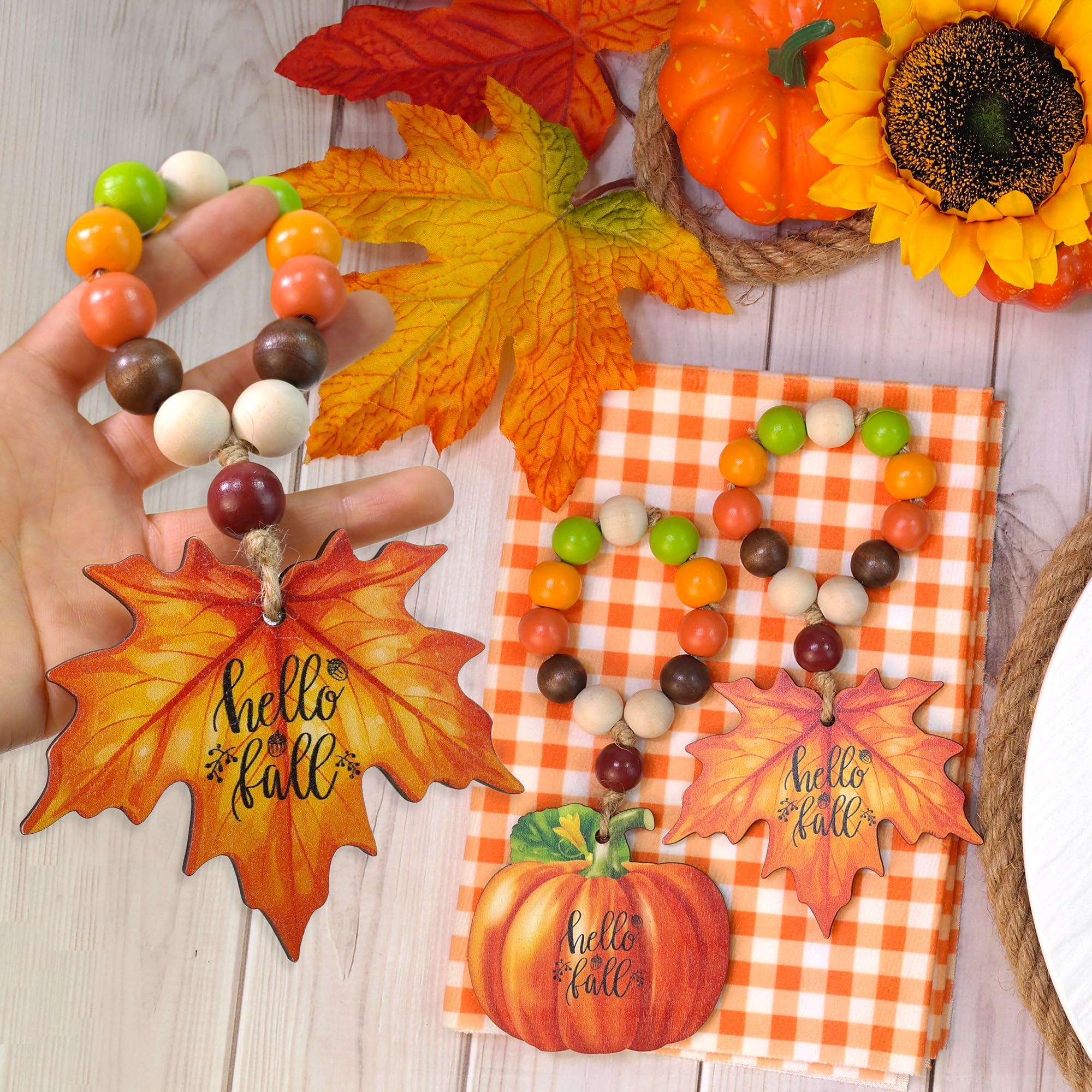 Fall Napkin Rings Set Of 6 Harvest Pumpkin Napkin Rings Maple Leaf Napkin Rings Holders Farmhouse Napkin Rings For Fall Themed H