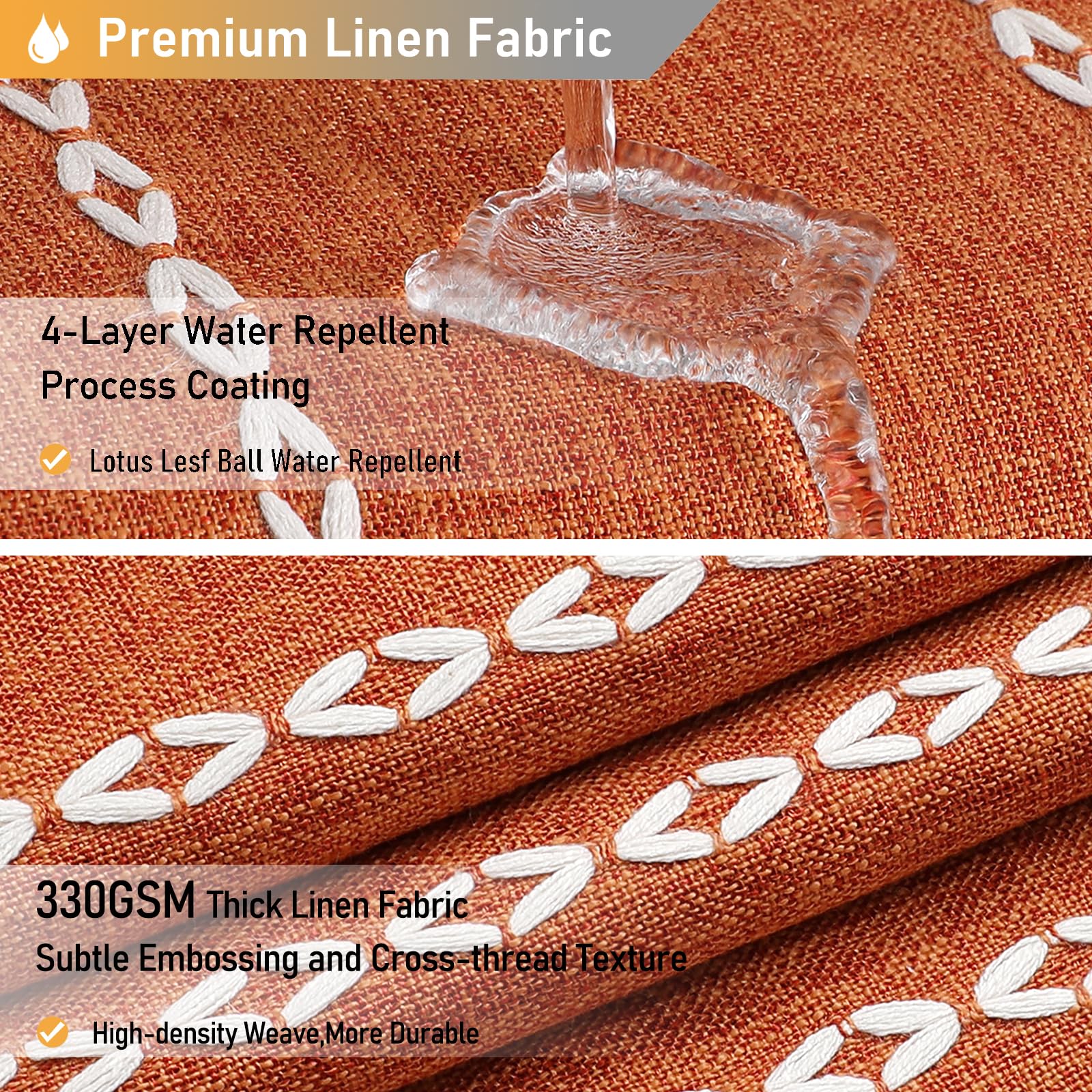 Bttn Boho Shower Stall Curtain - 36X72 Narrow Linen Ultra Thick Striped Tassel Fabric Shower Curtain Set With 6 Hook, Half Moder