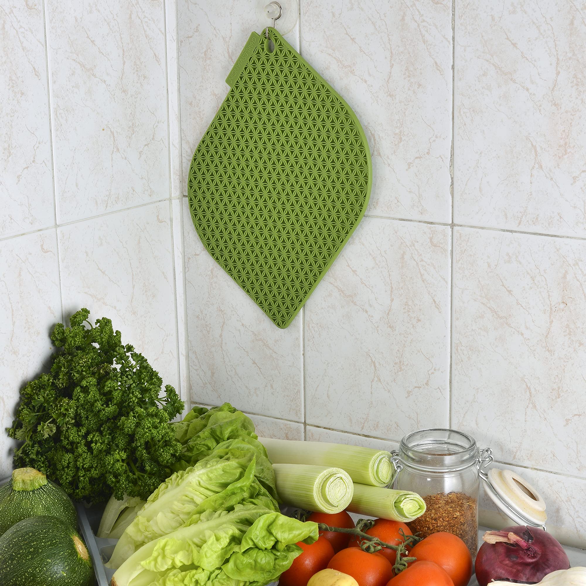 Charles Viancin - Honeycomb Silicone Pot Holder - Withstands Temperatures Up To 220C / 428F - Bpa-Free, Plastic Free, Food-Grade