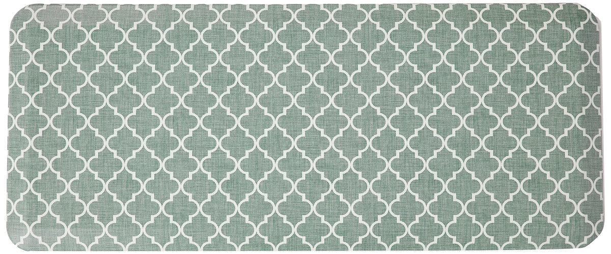 Gelpro Anti-Fatigue Designer Comfort Kitchen Floor Mat, 20X48, Trellis Grey Stain Resistant Surface With 3/4    Thick Ergo-Foam