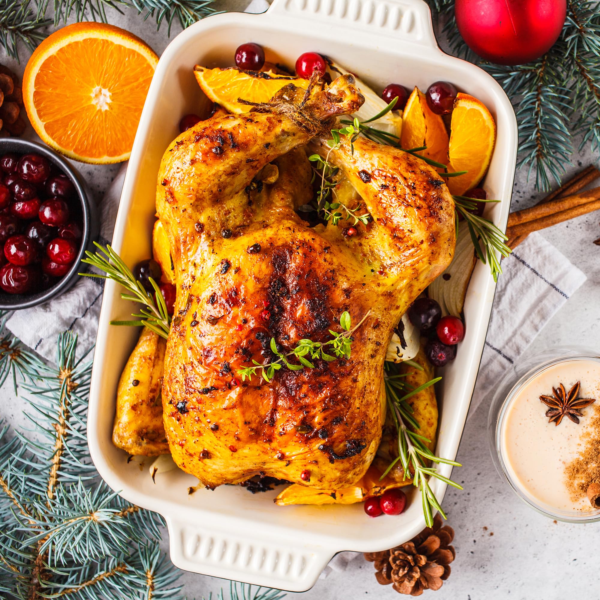 Roaster Oven 24Qt Electric Roaster Oven with Self-Basting Lid Turkey Roaster with Unique Defrost/Warm Function Large Roaster with Removable Pan & Rack Blue