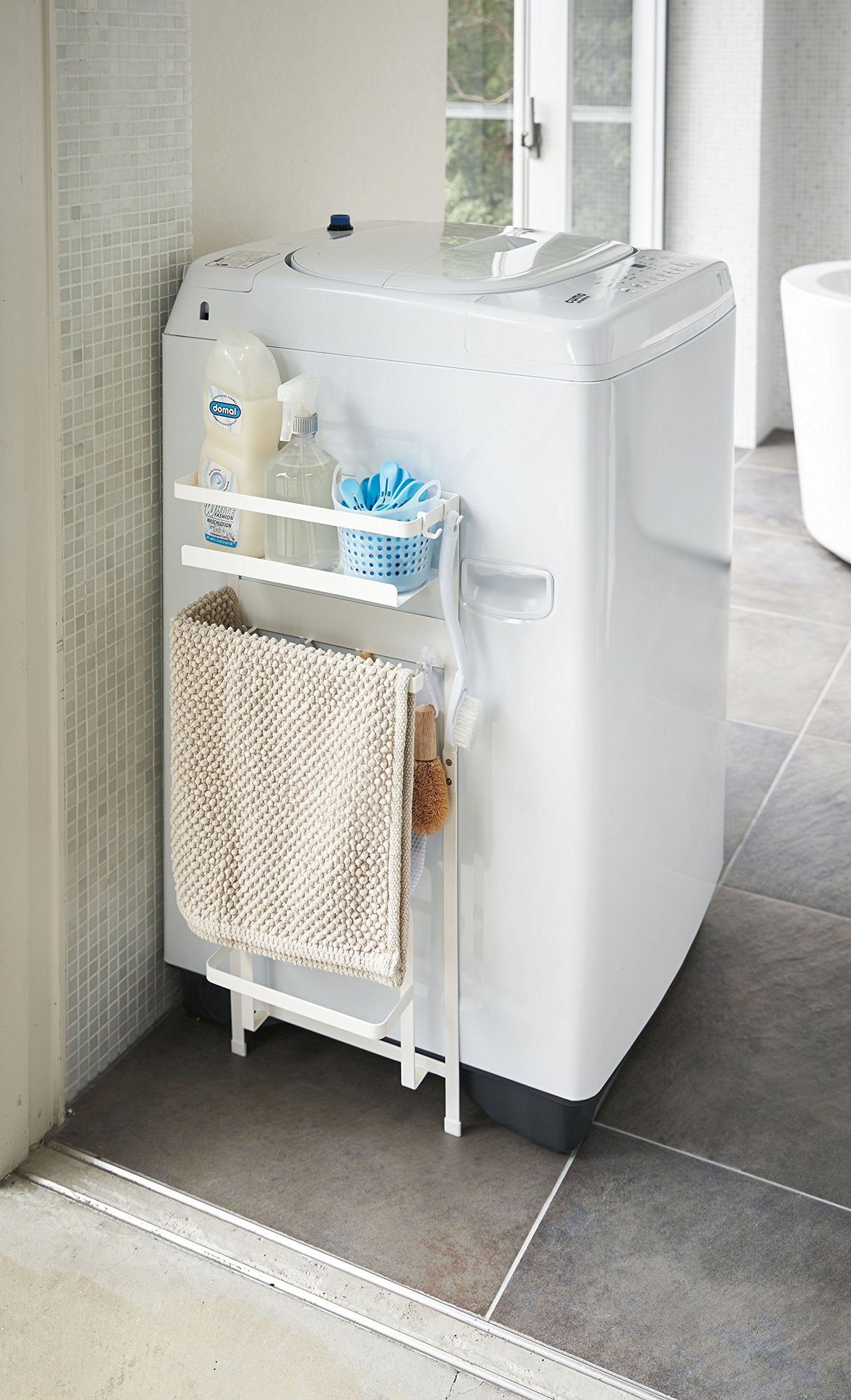 Yamazaki Home Plate Laundry Accessory Organizer | Magnet - Large - Steel
