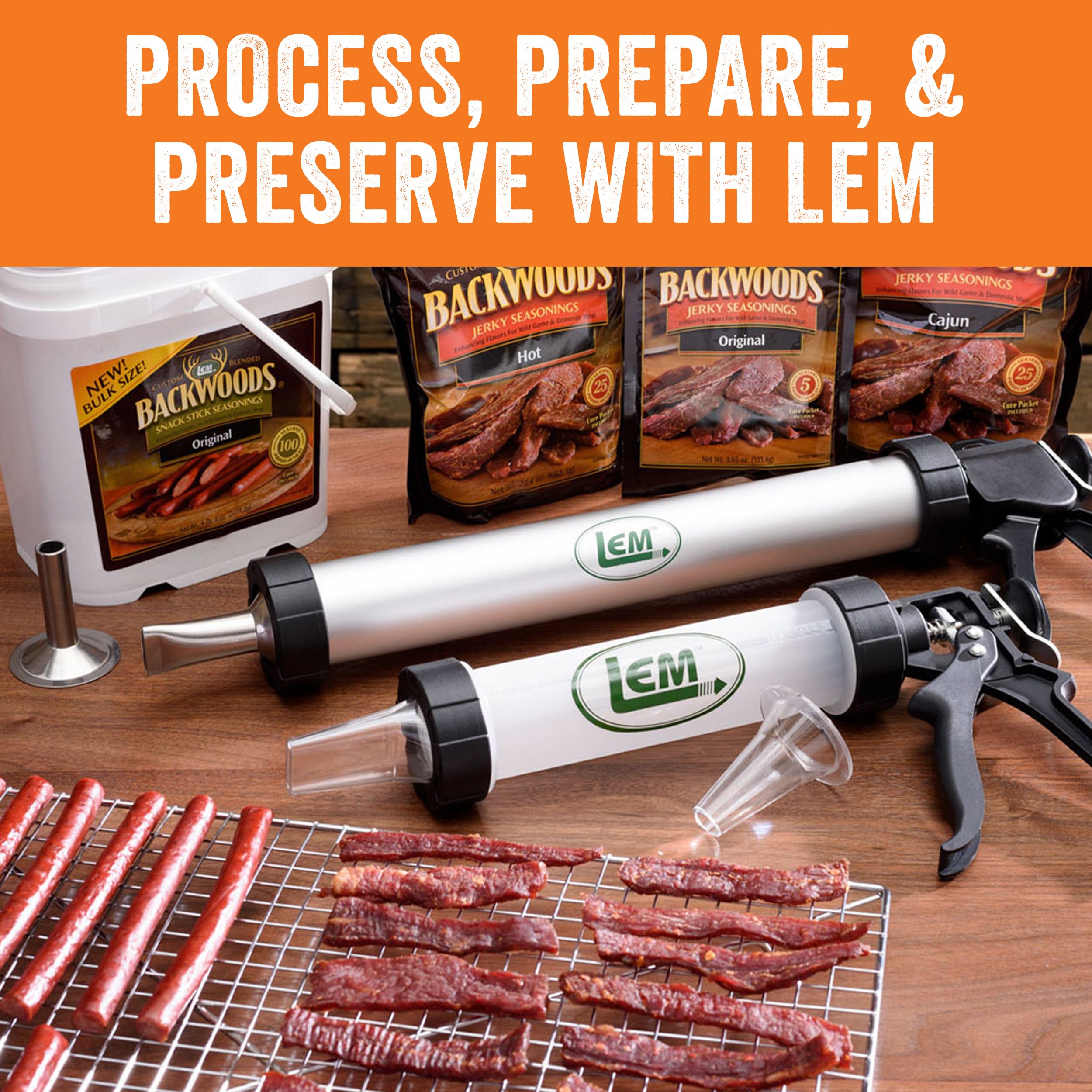 Lem Products 18'' By 13'' Jerky Pan And Rack Set, Prepare And Make Jerky, Chrome Rack And Aluminum Pan