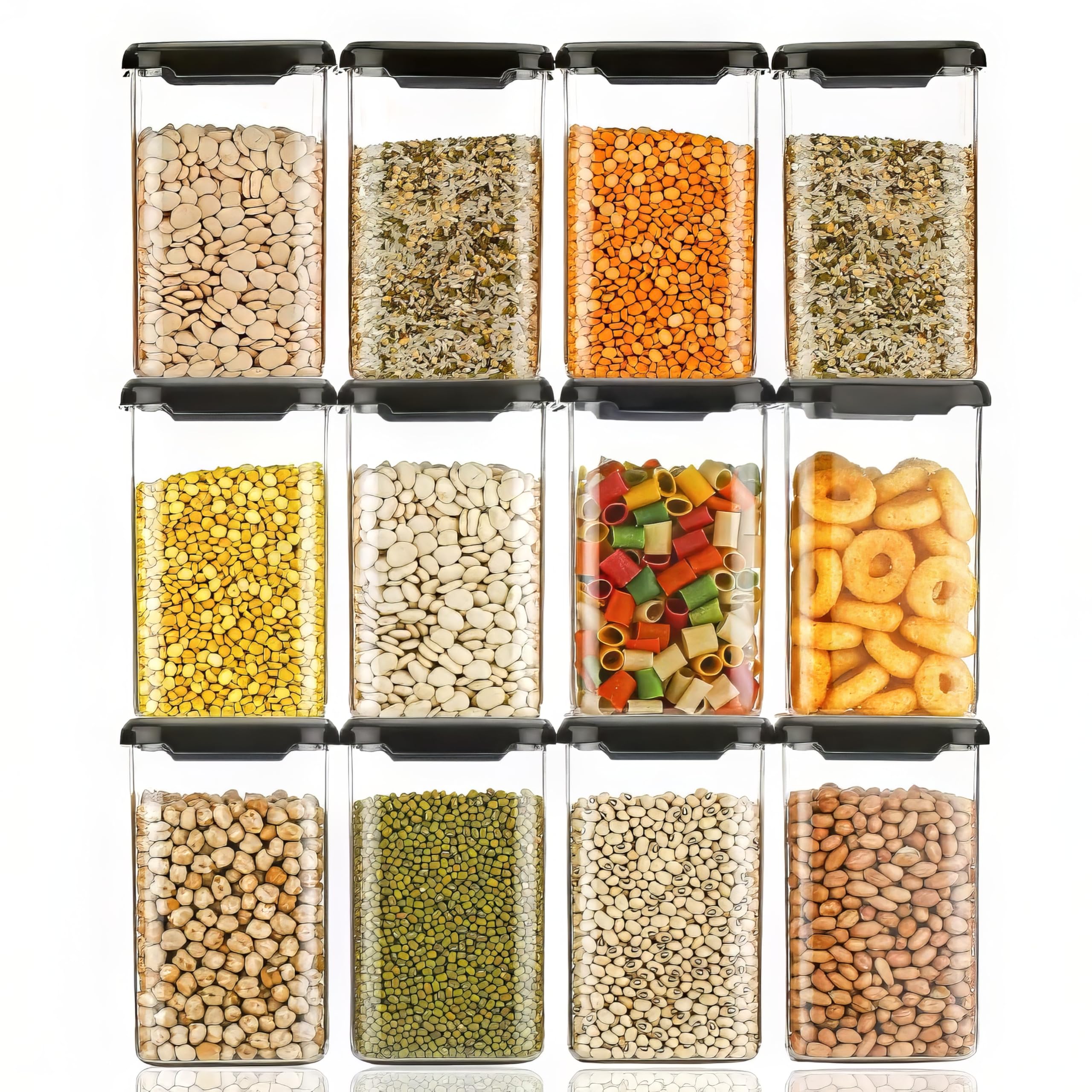 KWER 1100Ml Airtight Containers Set For Kitchen Storage And Containers Box For Pantry Organization And Container For Kitchen Sto