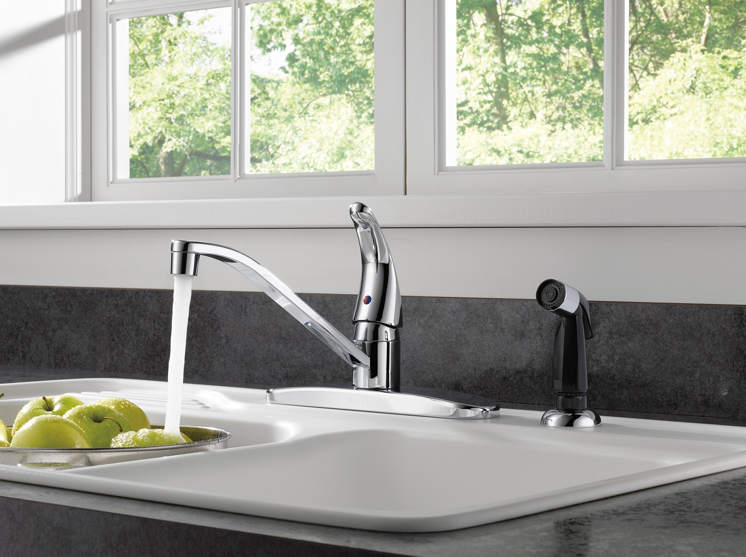 Delta Faucet P15Lf Classic Single Handle Kitchen Faucet, Chrome