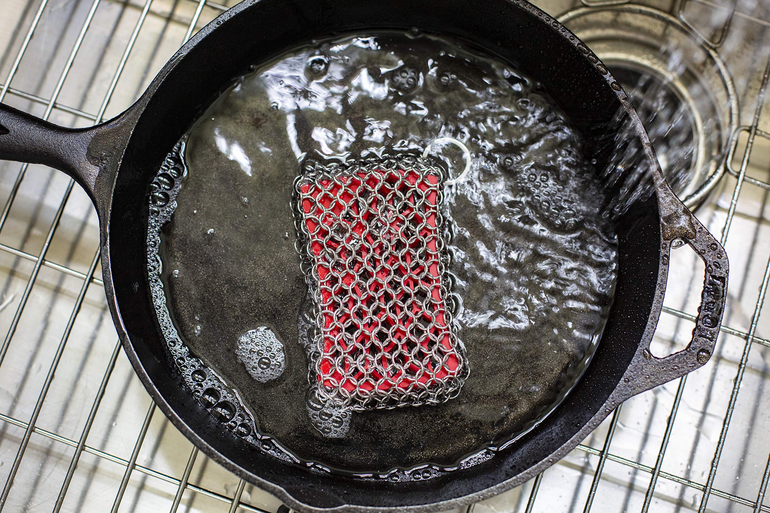 Lodge ACM10R41 Scrubbing pad  One  Red