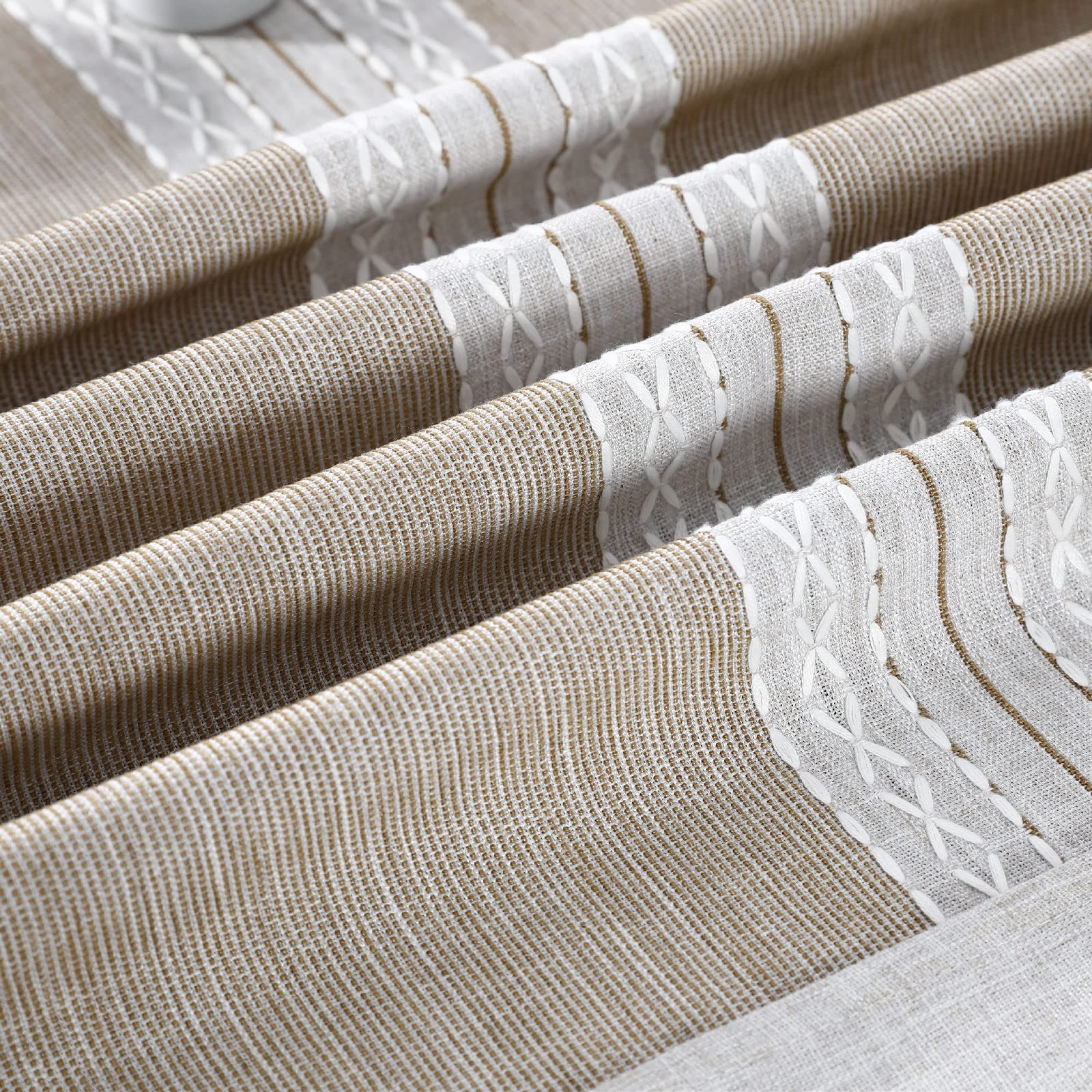 Zmnszbd Linen Tassel Coffee Living Room Rectangular Tablecloth Cover With Pockets