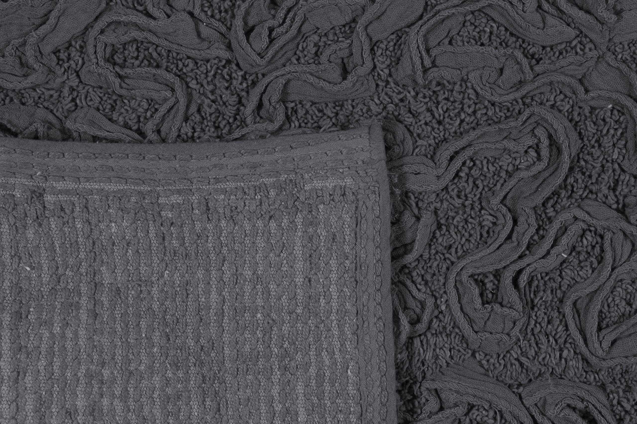 Home Weavers Bell Flower Collection 100% Cotton Tufted Bath Rugs, Extra Soft And Absorbent Bath Rugs, Non-Slip Bath Mats, Machin