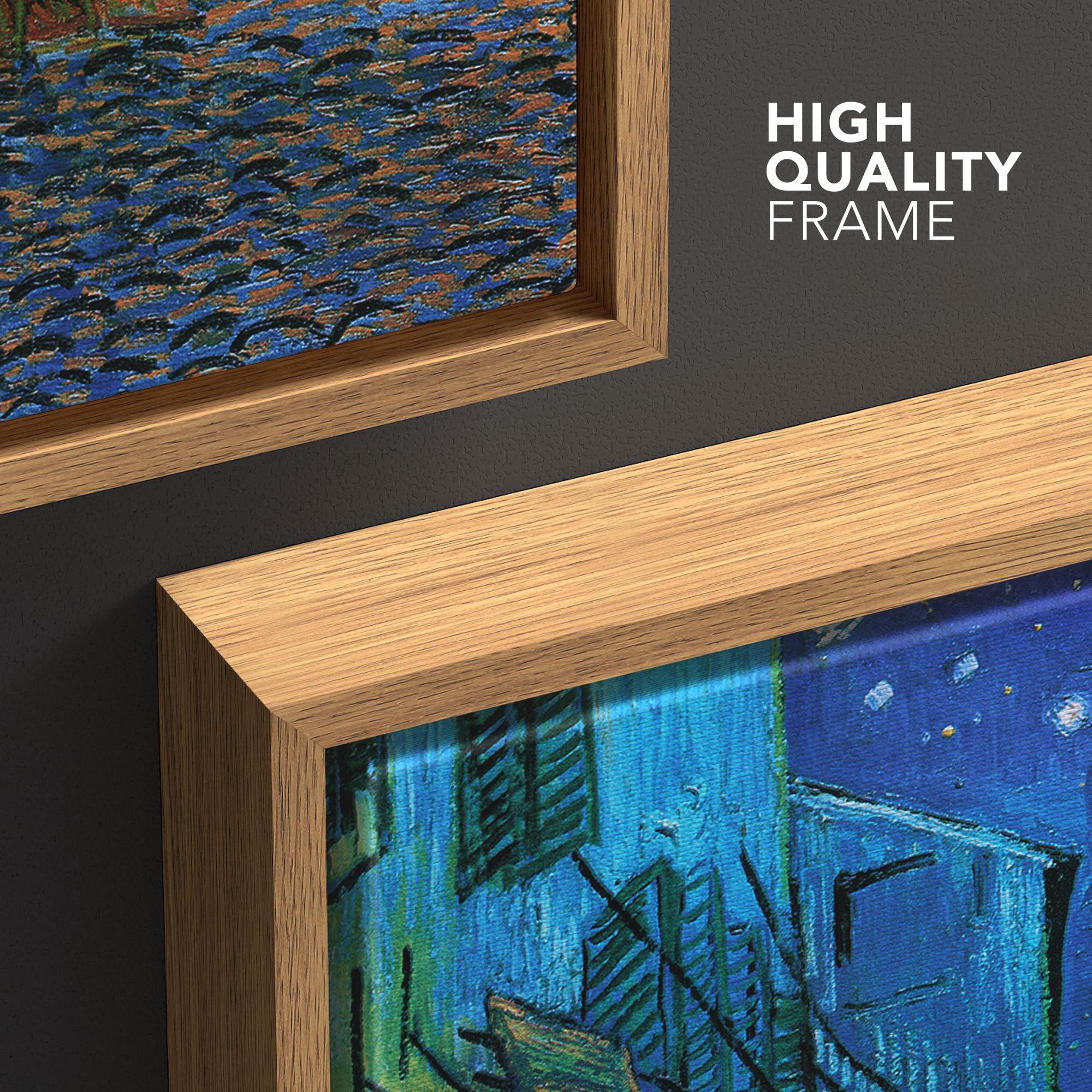 Wall26 Framed Canvas Print Wall Art Cafe Terrace At Night By Master Artist Vincent Van Gogh Nature Wilderness Illustrations Fine