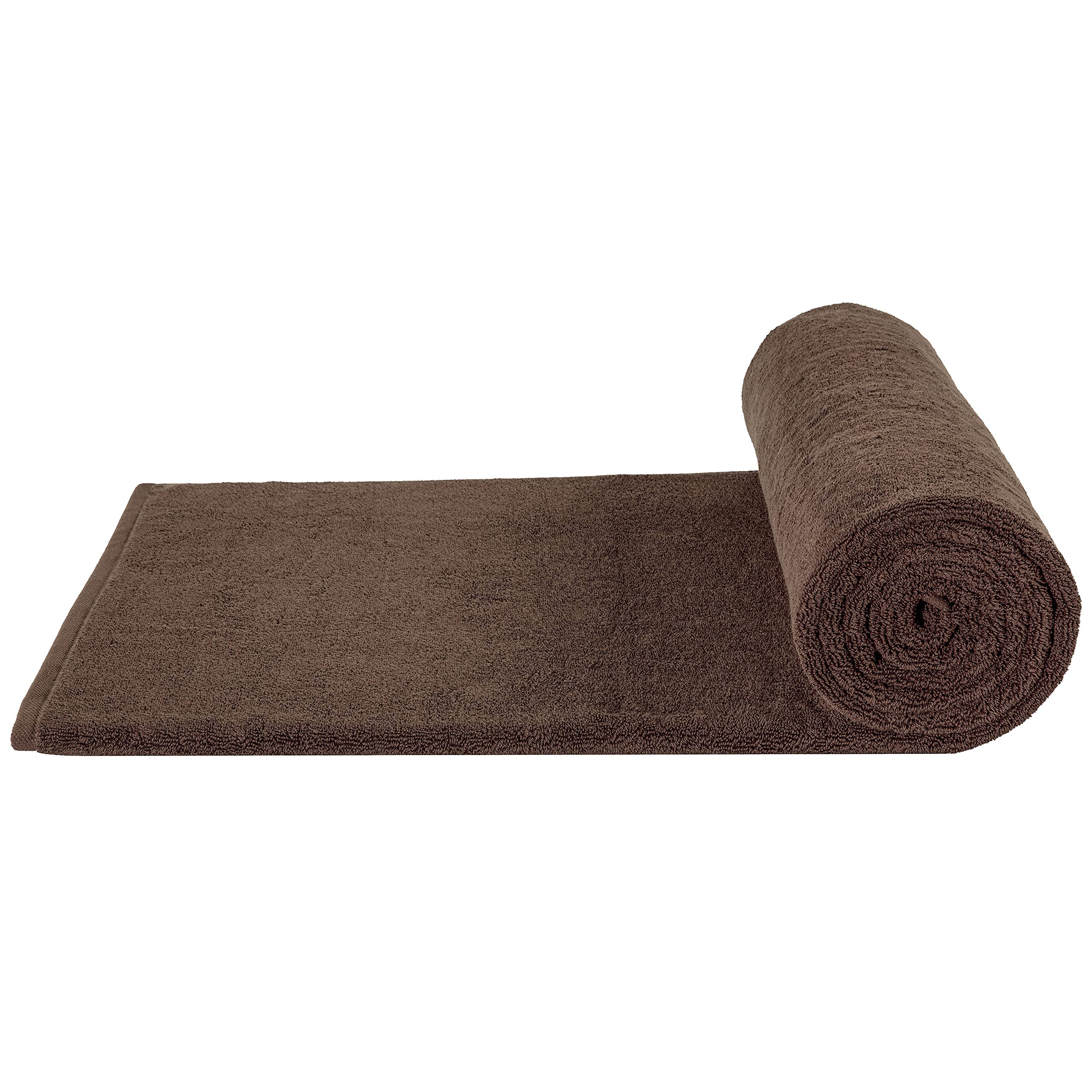 Cotton Paradise Oversized Bath Sheet  100% Cotton 40x80 Clearance Bath Towel Sheet  Jumbo Large Bath Towel for Bathroom  Brown Bath Sheet