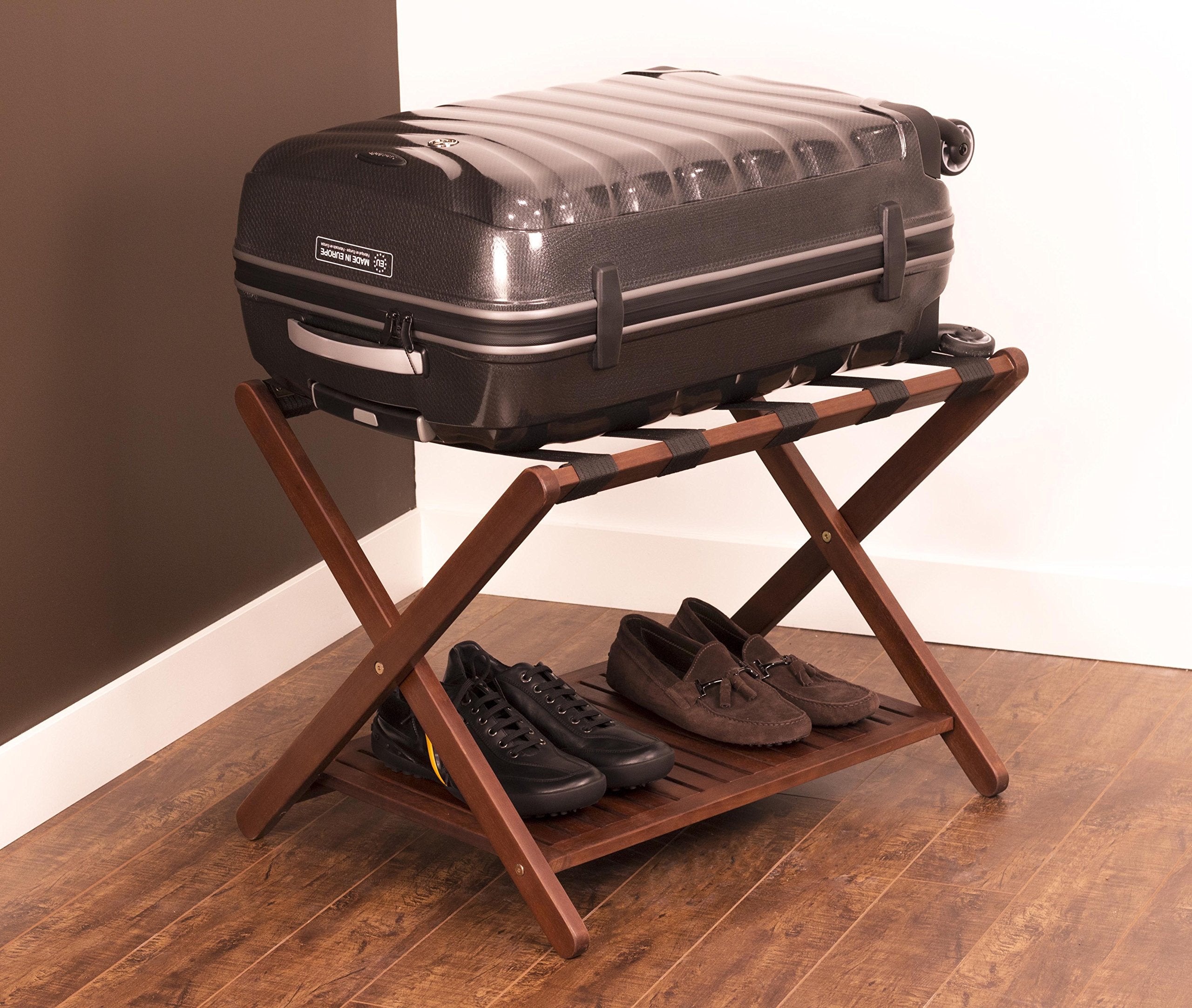 Merry Products Luggage Rack, Brown