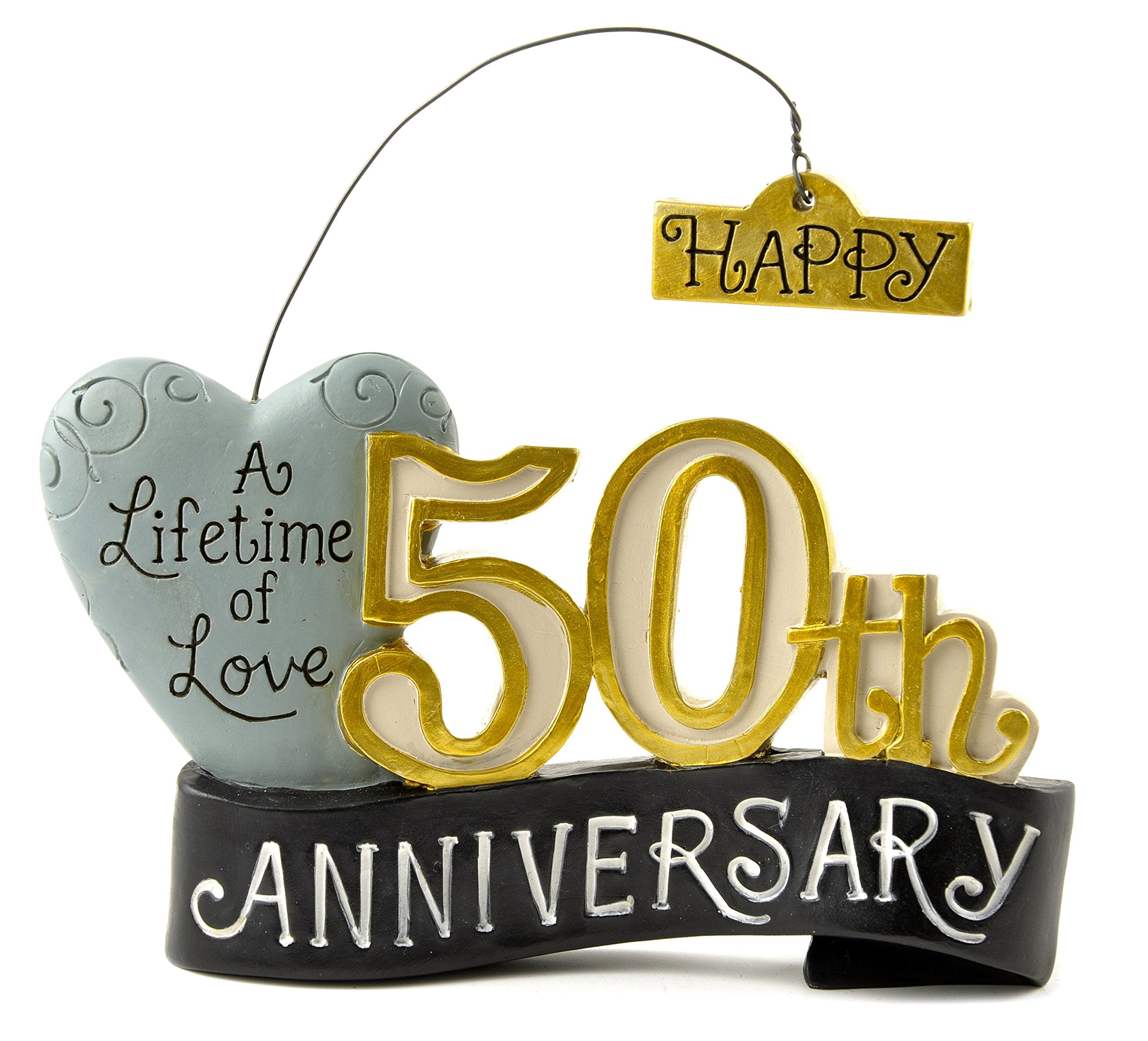 Blossom Bucket Happy 50Th Anniversary' Banner Home D  Cor