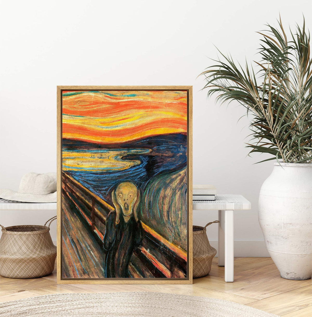 NWT Framed Canvas Print Wall Art Edvard Munch's The Scream Decorative ...