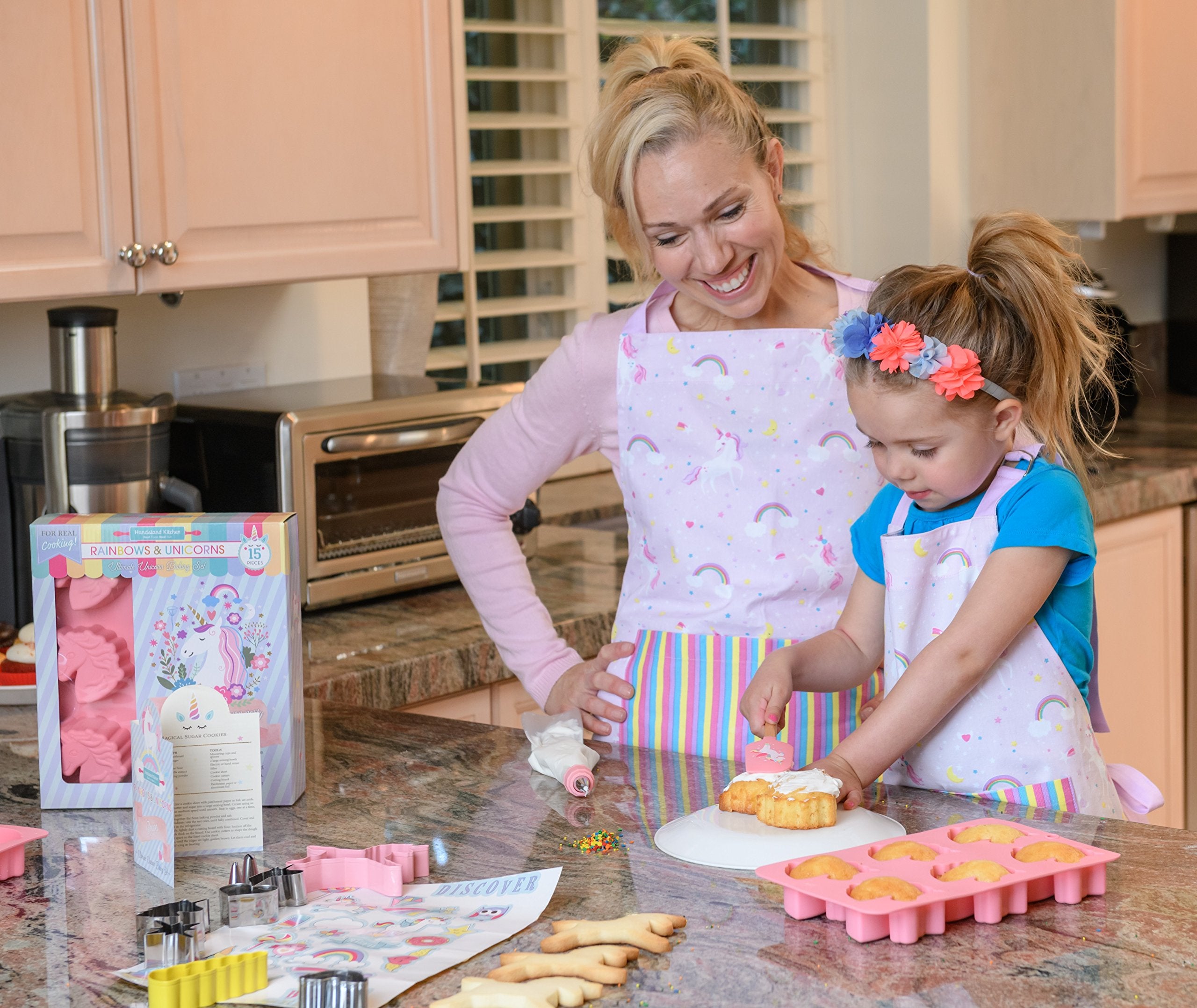 Handstand Kitchen Rainbows And Unicorns 15-Piece Ultimate Baking Party With Recipes