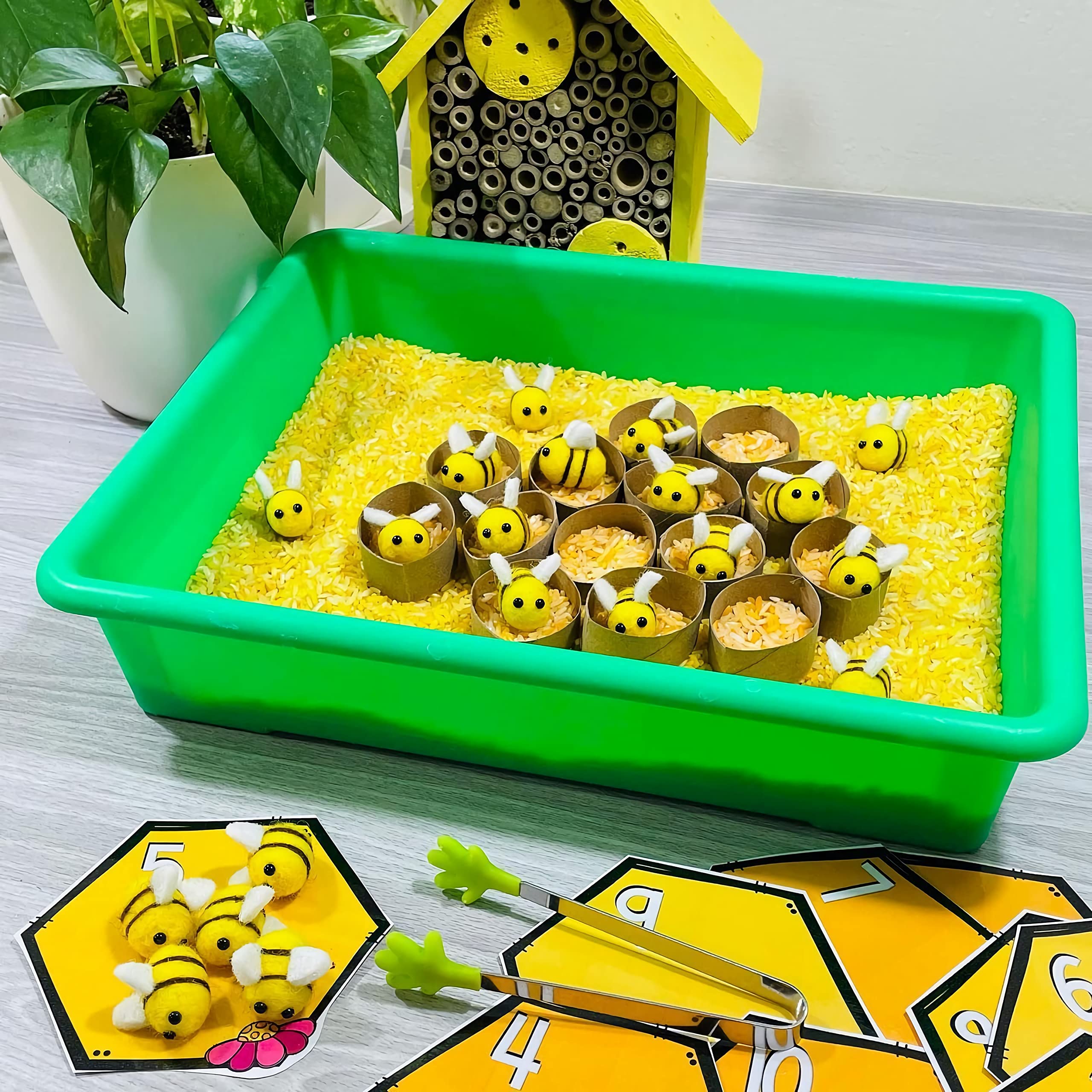 Wuweot 5 Pack Large Storage Bins, 15'' X 11.5'' Plastic Stackable Classroom Organizer, Multipurpose Toy Basket For Classroom, Nu