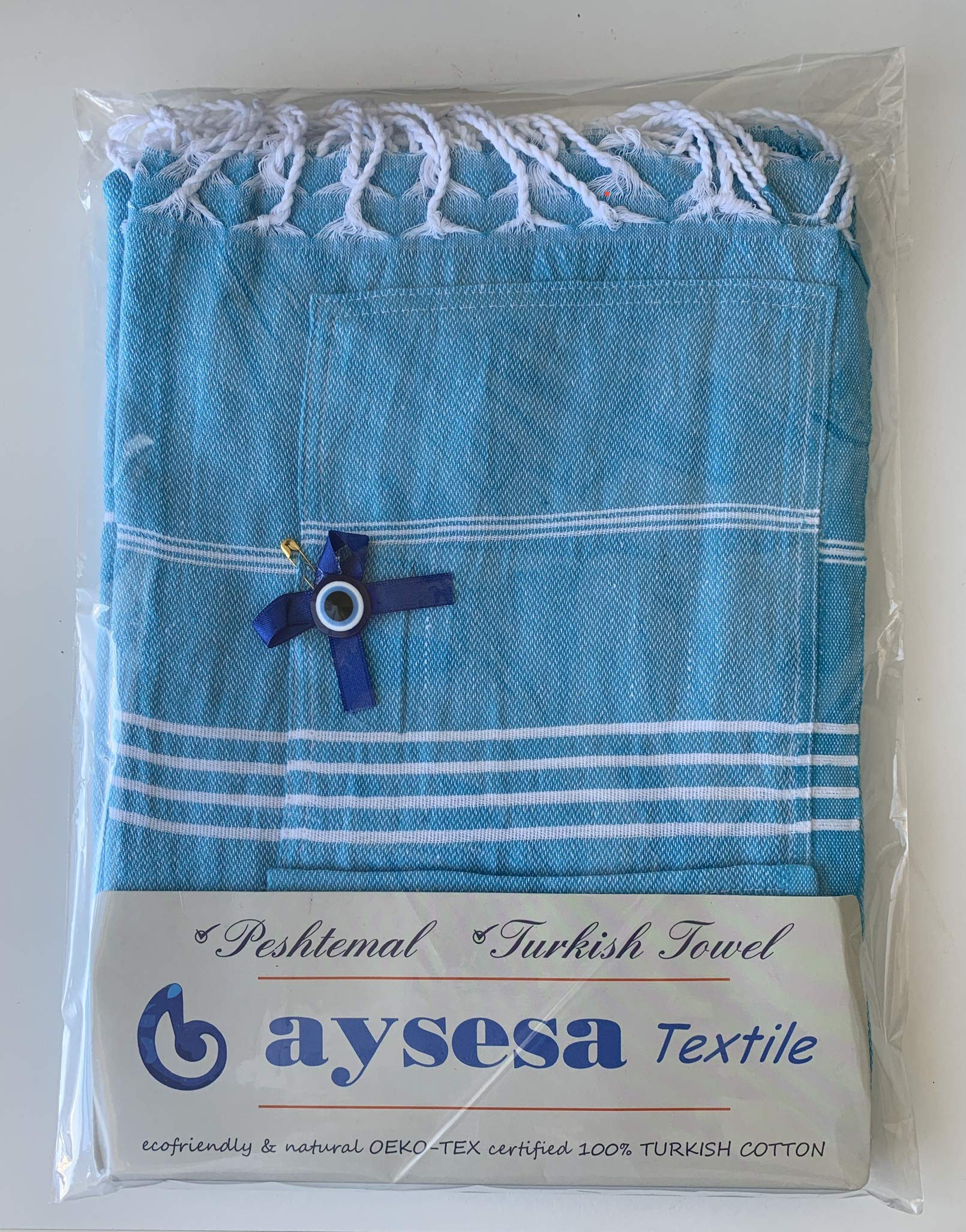 Aysesa Large Surf Poncho - Thin Turkish Cotton Beach Robe Hooded Wetsuit Changing Towel | Ultra Thin Quick Dry | Sandproof | 100