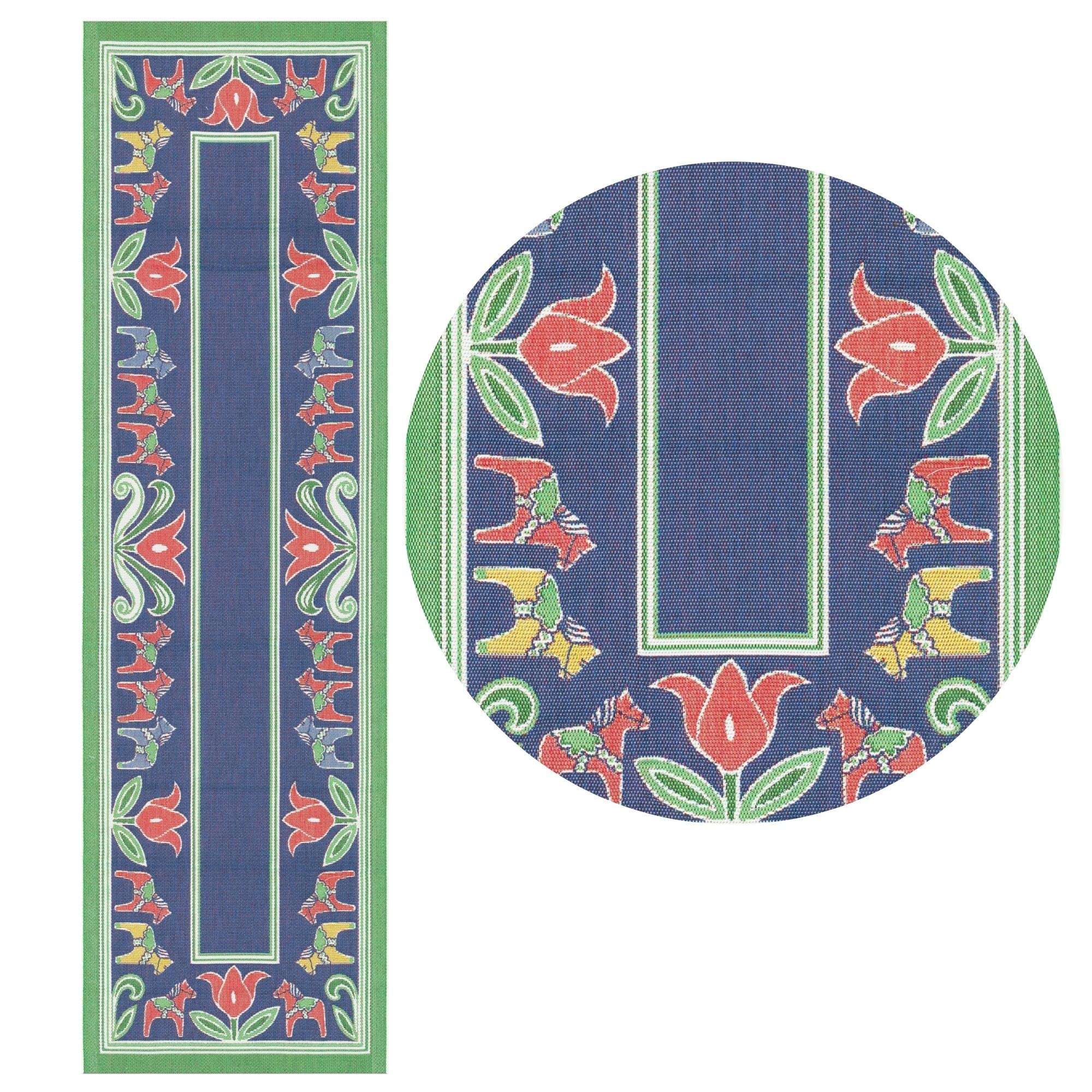 Ekelund Weavers - Dalatulpan - Table Runner - @ 14 X 48 Inches