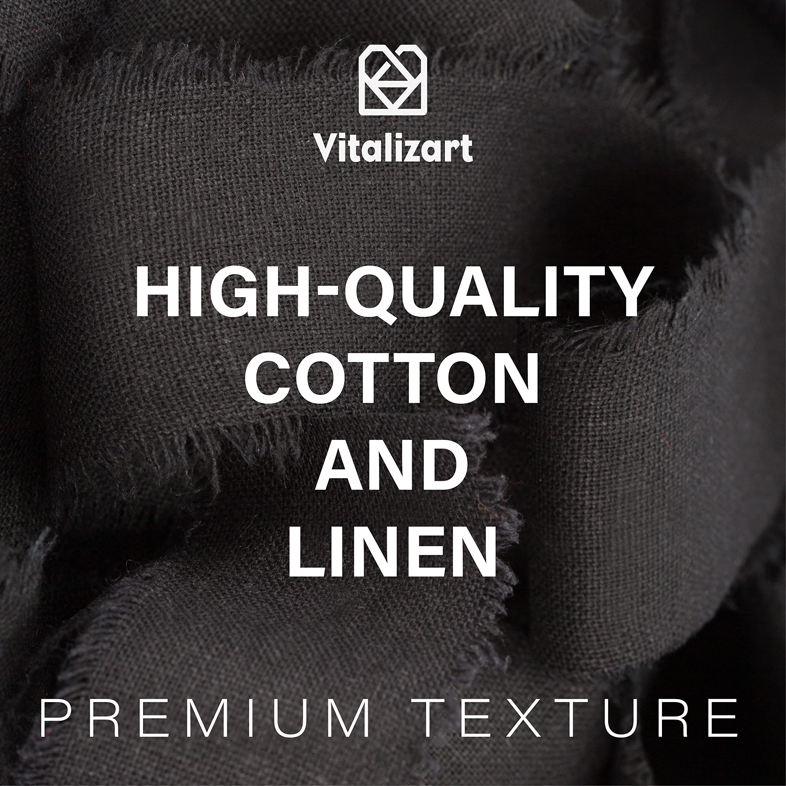 Vitalizart Black Cotton Linen Ribbon With Spool 15 X 5Yd Handmade Fringe Frayed Fabric Cloth For Wedding Invitations, Bridal Bou