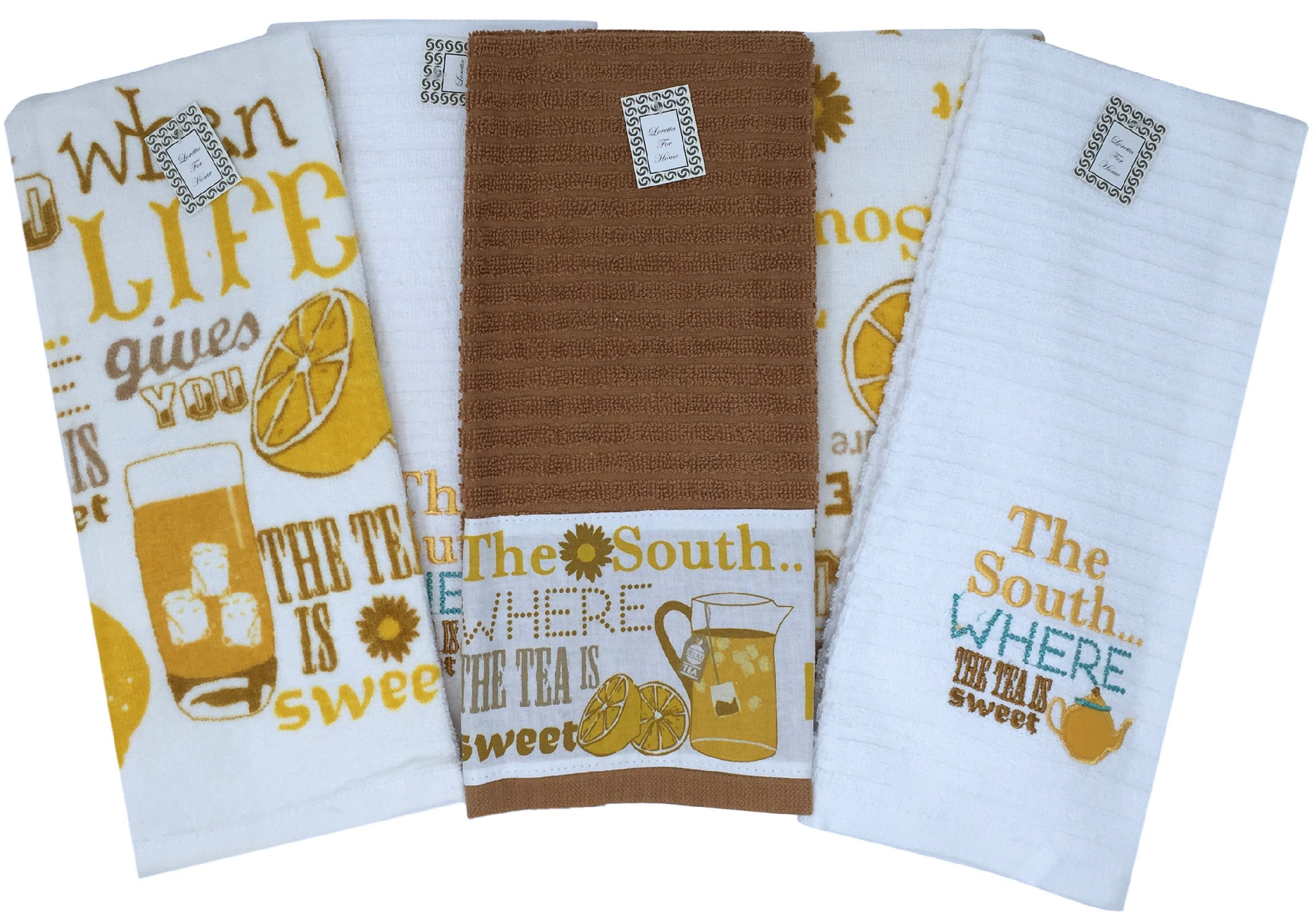 The South Sweet Tea Dish Towel Set Of 5