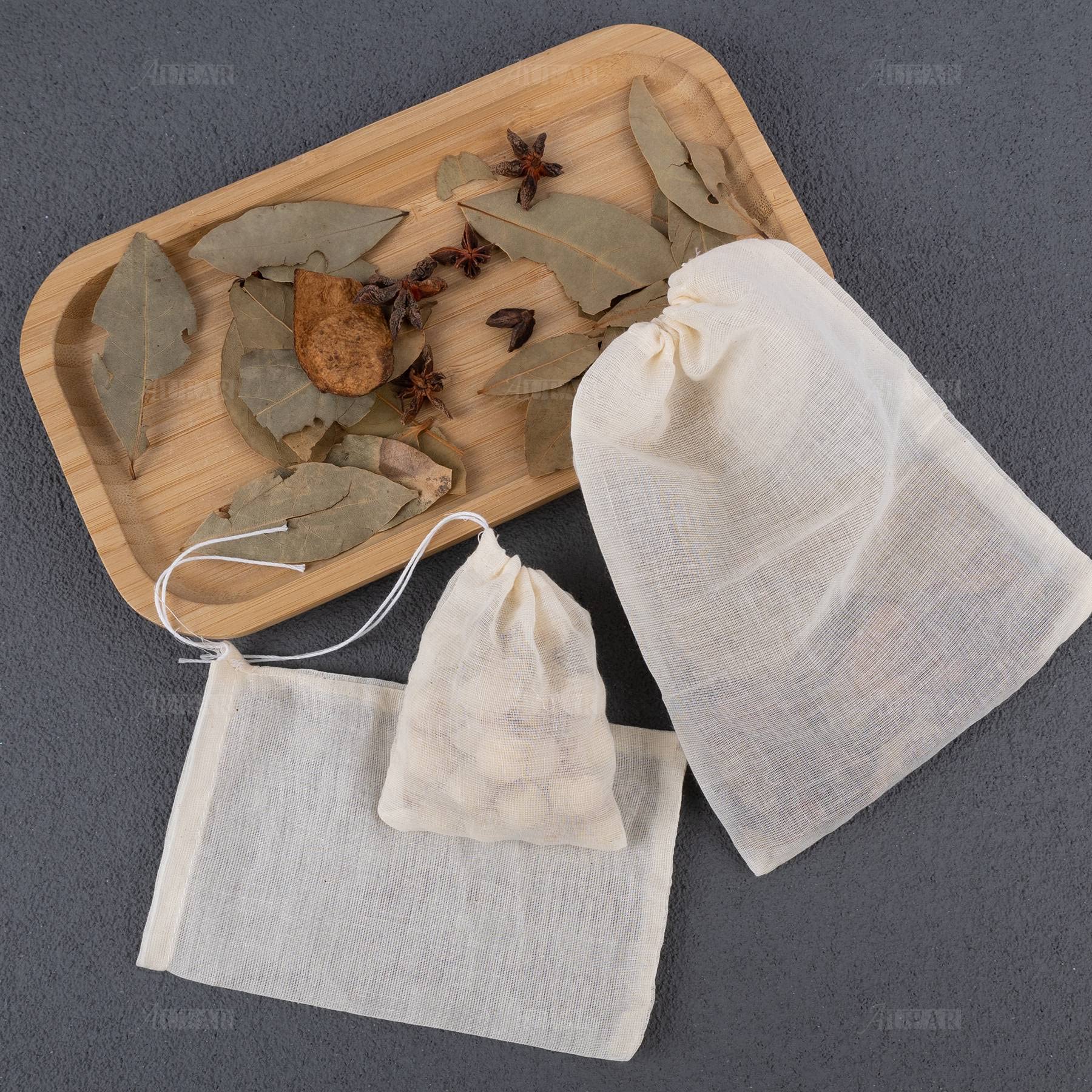Auear, 30 Pack Reusable Drawstring Cotton Soup Bags Spice Bag Tea Filter Bag Coffee Brew Herb Muslin Bags Cheesecloth Bag For St