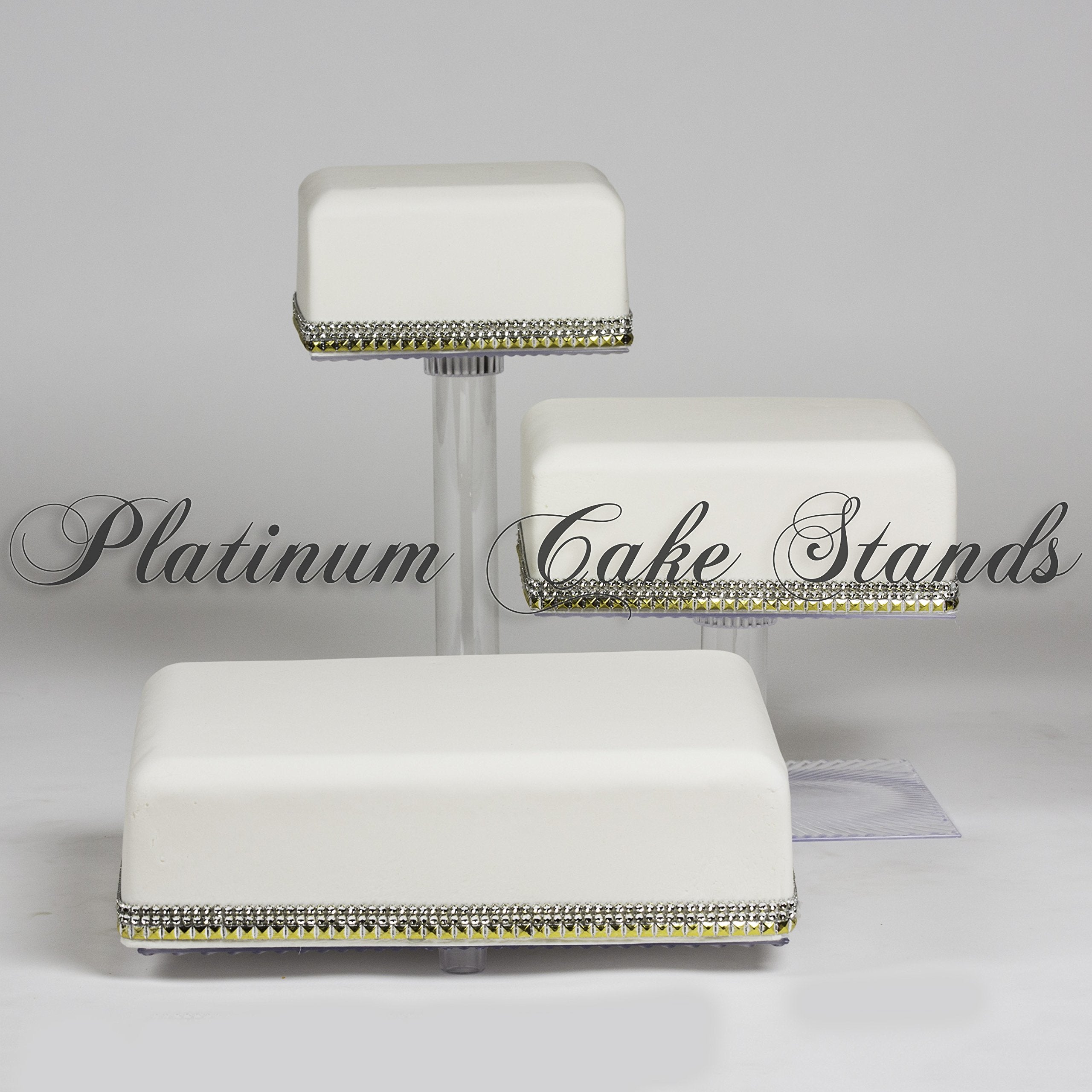 3 Tier Cascade Wedding Cake And Cupcake Stand (Sq308)