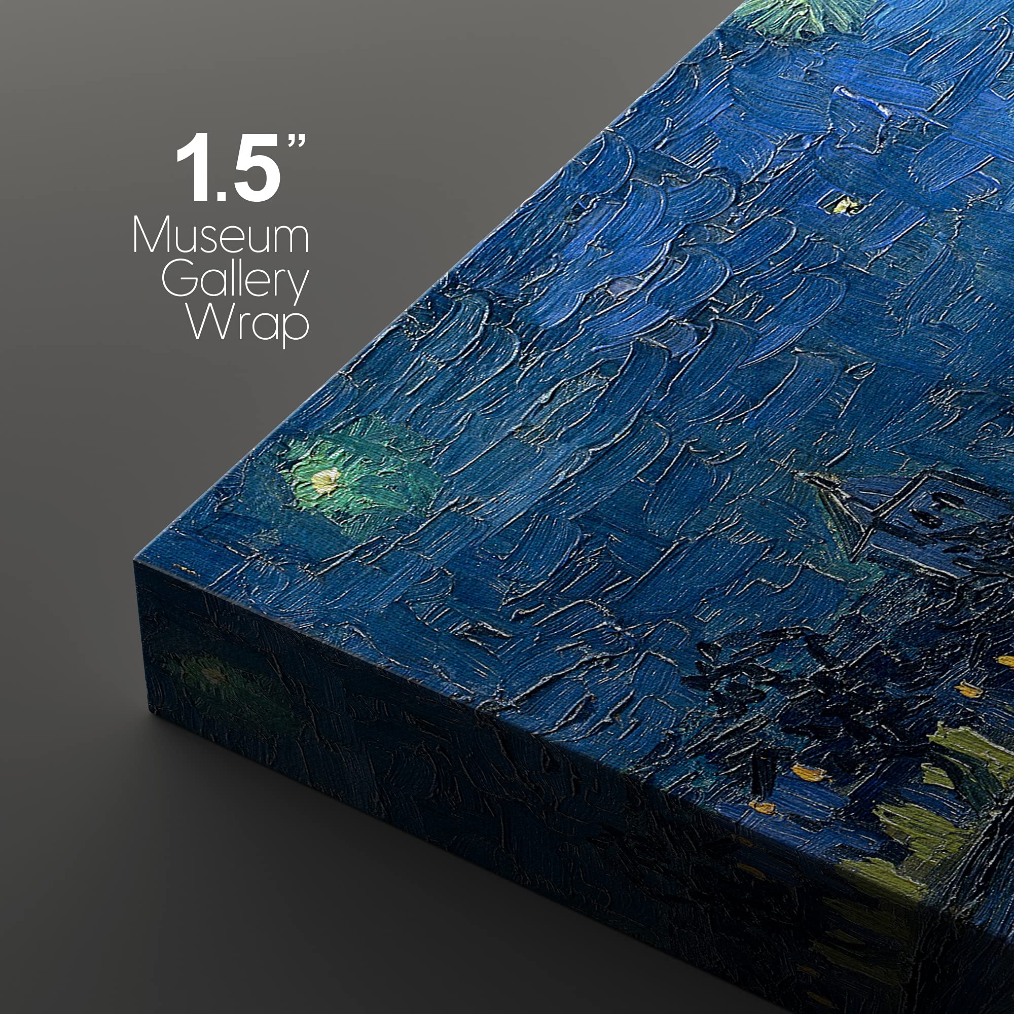 Wall26 Canvas Print Wall Art Set Starry Night Over The Rhone By Vincent Van Gogh Nature Wilderness Illustrations Fine Art Relax/