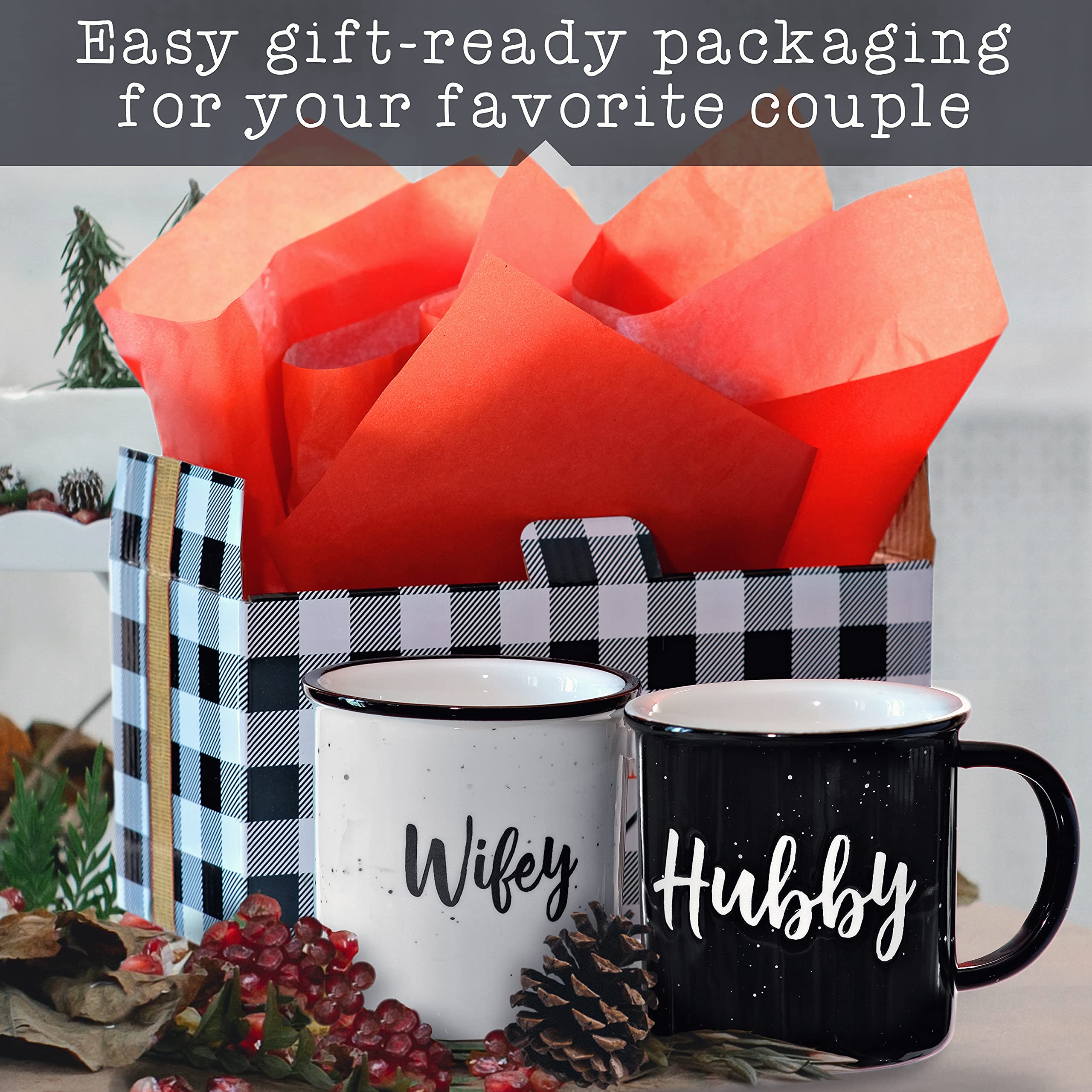 Wifey Hubby Mugs Set Of 2 Coffee Mug 11 Ounce, Bride Gift, Engagement Gift, His And Hers Gift, Mr And Mrs Coffee Mug Set, Bride