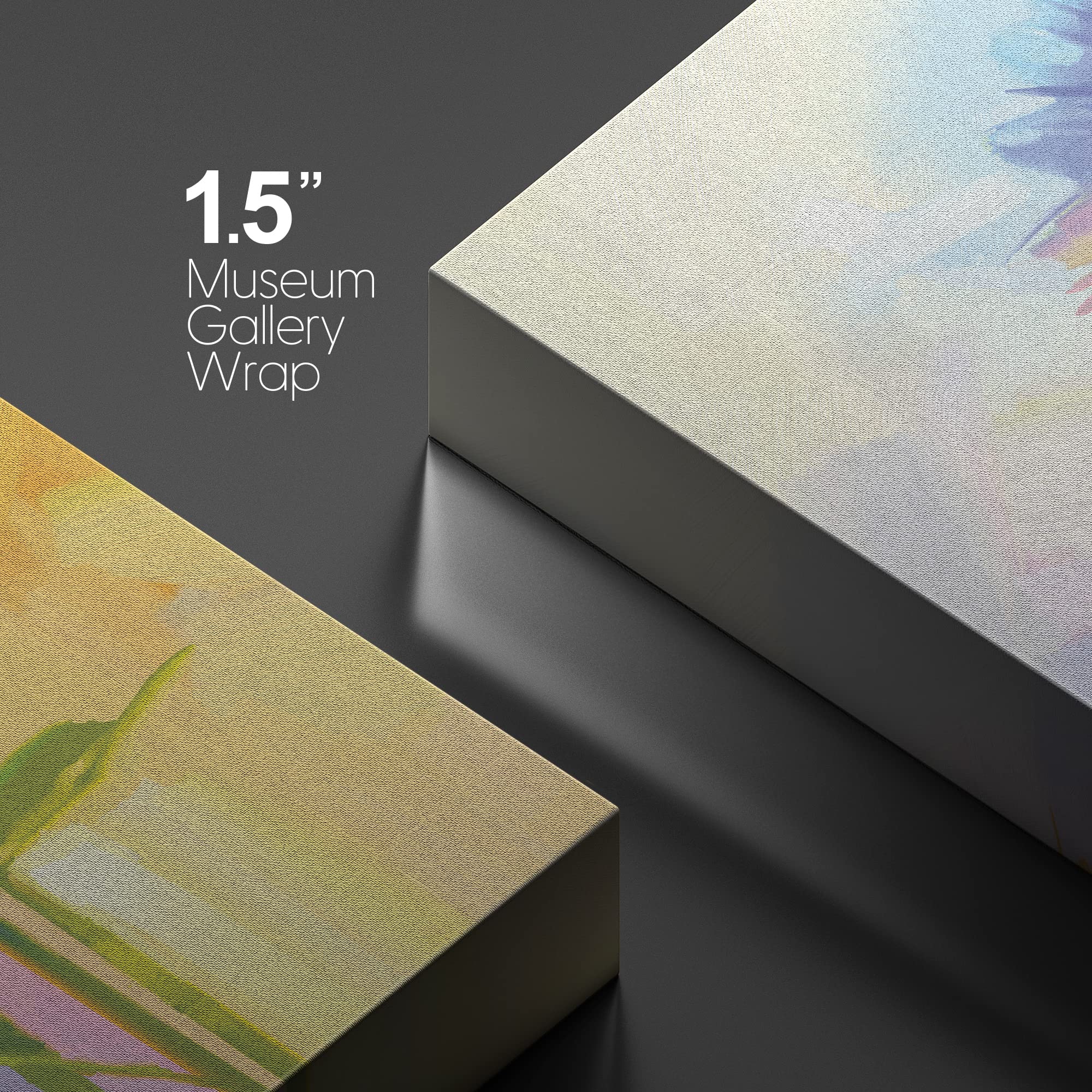 Wall26 Canvas Print Wall Art Watercolor Smudge Effect Sunflower Bouquet Floral Botanical Illustrations Modern Art Rustic Scenic