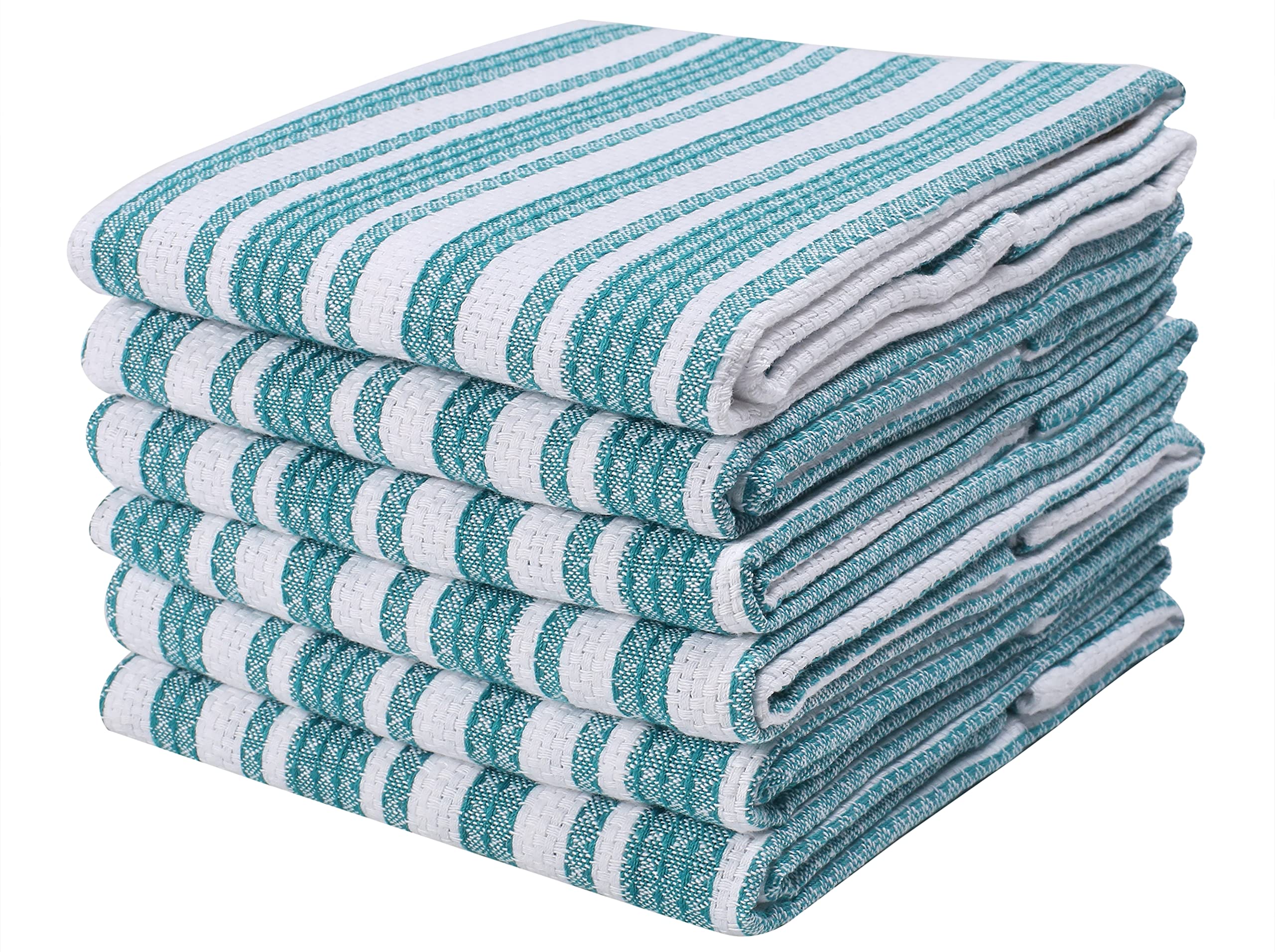 Goroly Home 6 Pack 100% Cotton Farmhouse Vintage Dish Towels Tea Towels Highly Absorbent Quick Dry Professional Grade Cleaning T