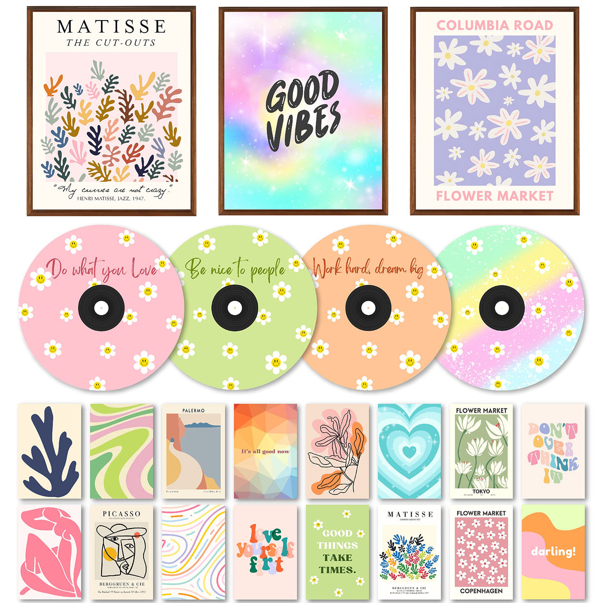 97 Decor Danish Pastel Room Decor Aesthetic - Danish Pastel Wall Collage Pictures, Danish Pastel Posters For Girls Teens, Wall P