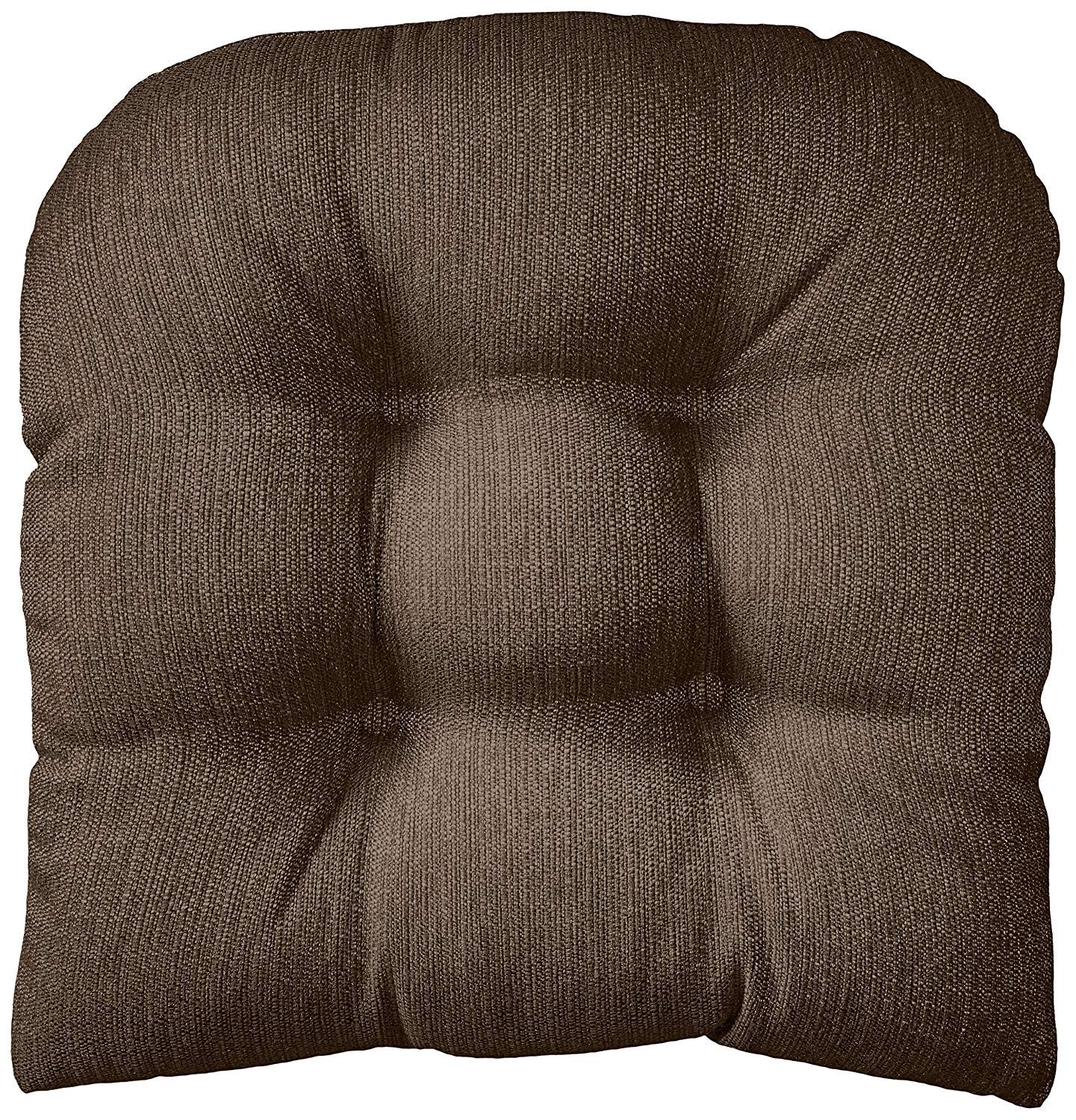 Klear Vu Omega Non-Slip Universal Chair Cushions For Dining Room, Kitchen And Office Use, U-Shaped Skid-Proof Seat Pad, 17X17 In