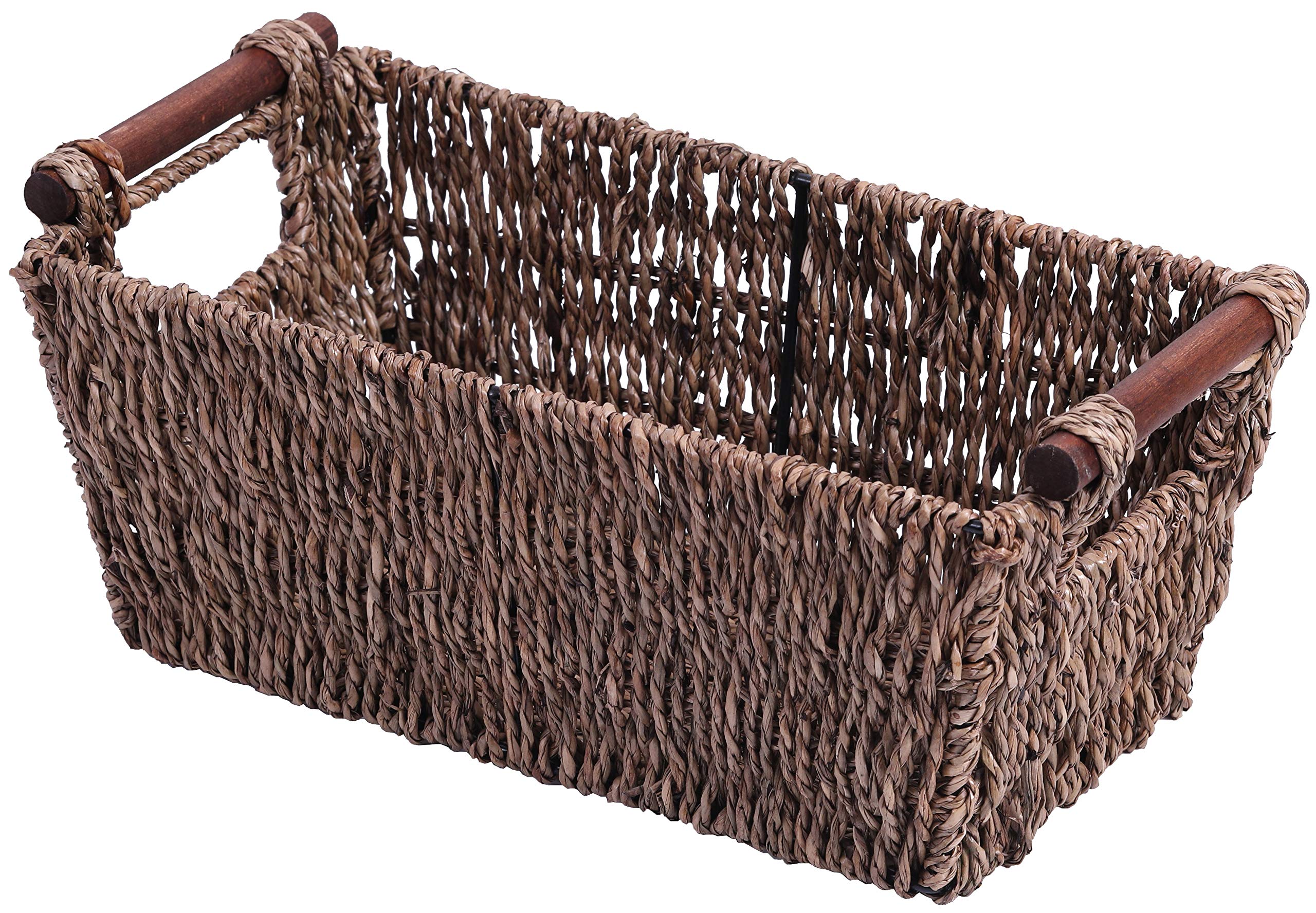 Vintiquewise Seagrass Counter-Top Basket Great For Folded Paper Towel