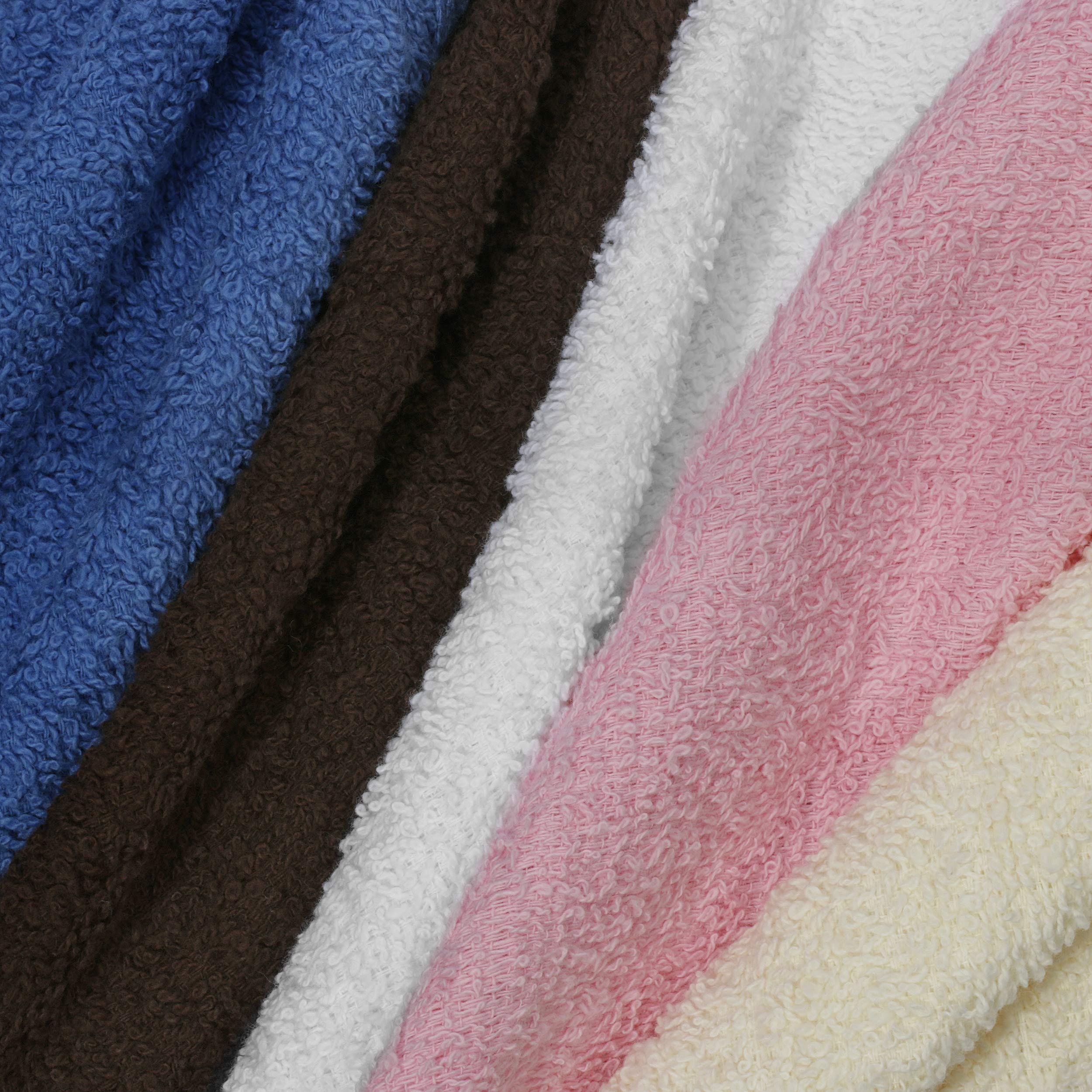 SIMPLI-MAGIC 79264C Cotton Washcloths  Size: 12?x12?  Multi Color  (Pack of 8  400 Count Total)