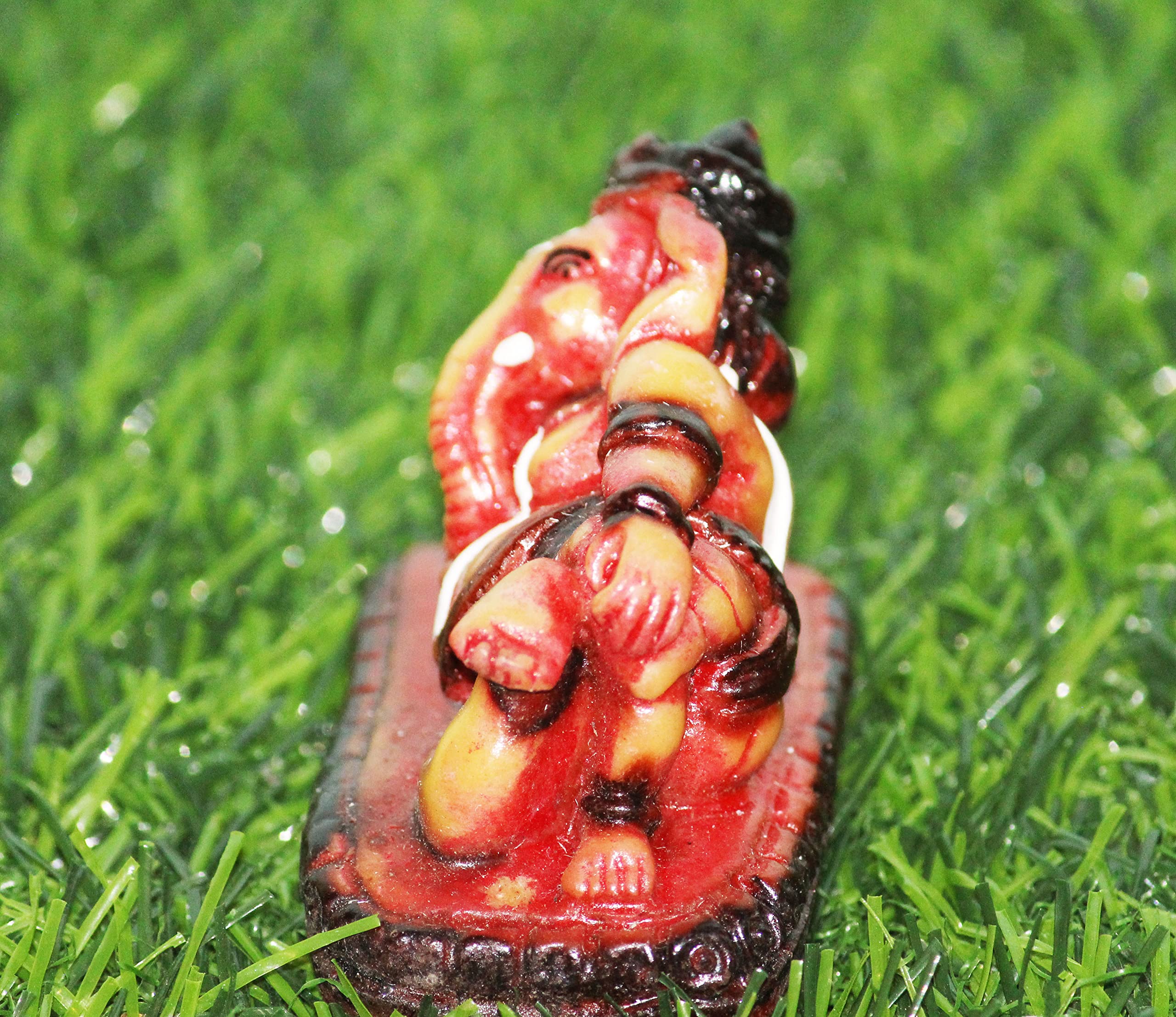 Miss Peach Lord Ganesha Ganesh Ji Idol Ganpati Showpiece Decorative Statue Murti For Home Dcor Entrance Office Temple Diwali Poo