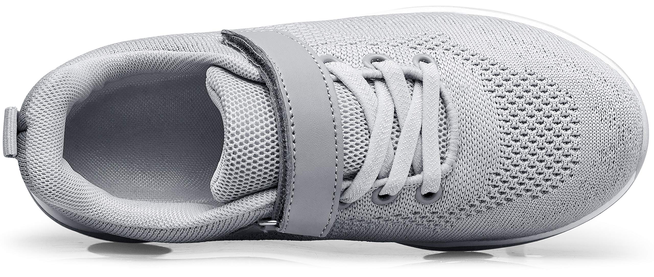 Anlarach Kids Toddler Shoes Boys Girls Athletic Running Shoes Air Cushion Sneakers For Little Kid 1 Light Grey