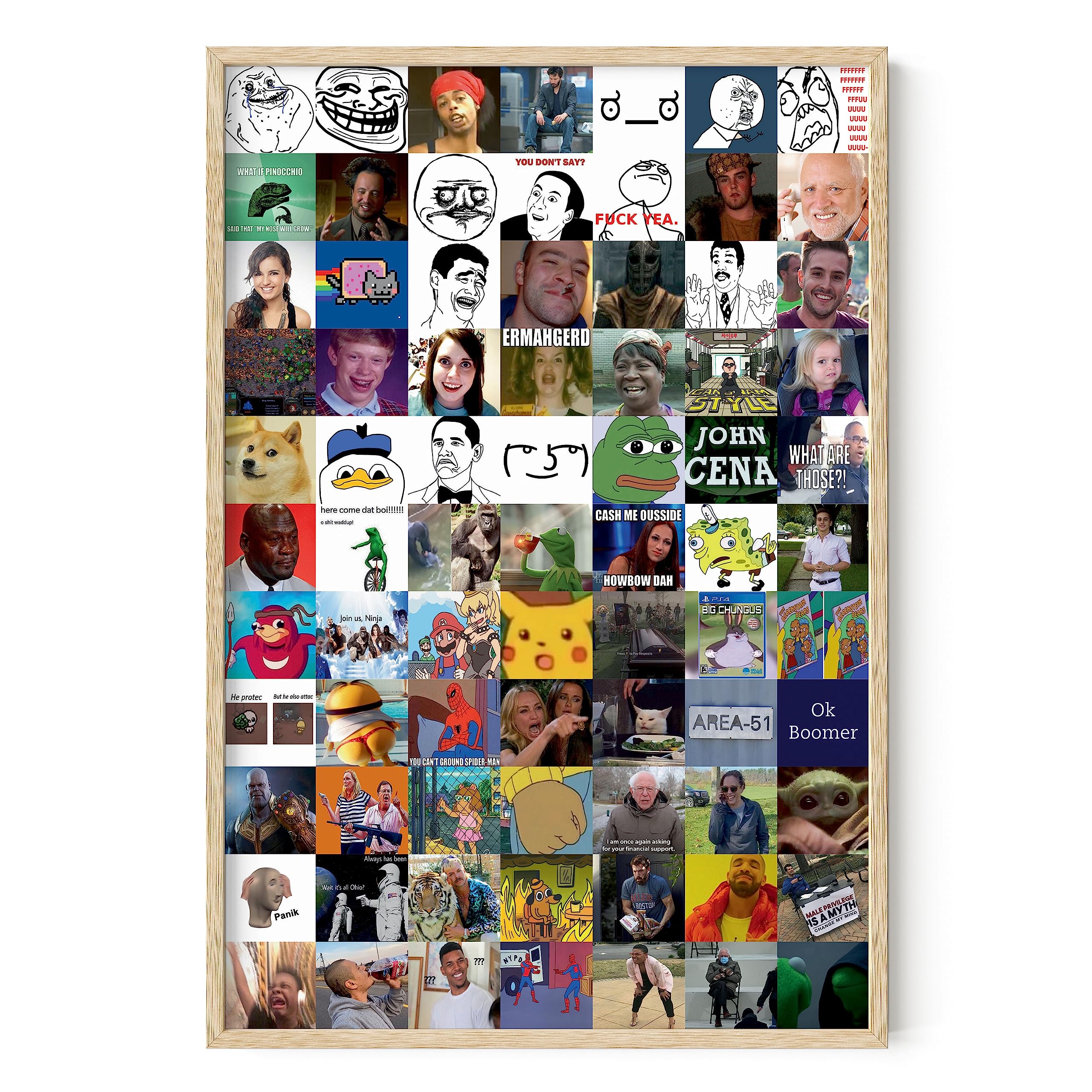Haus And Hues Meme Posters, Funny Posters For College Dorm, Humor Wall Art, Funny Wall Prints, Meme Funny Room Decor, Cool Wall