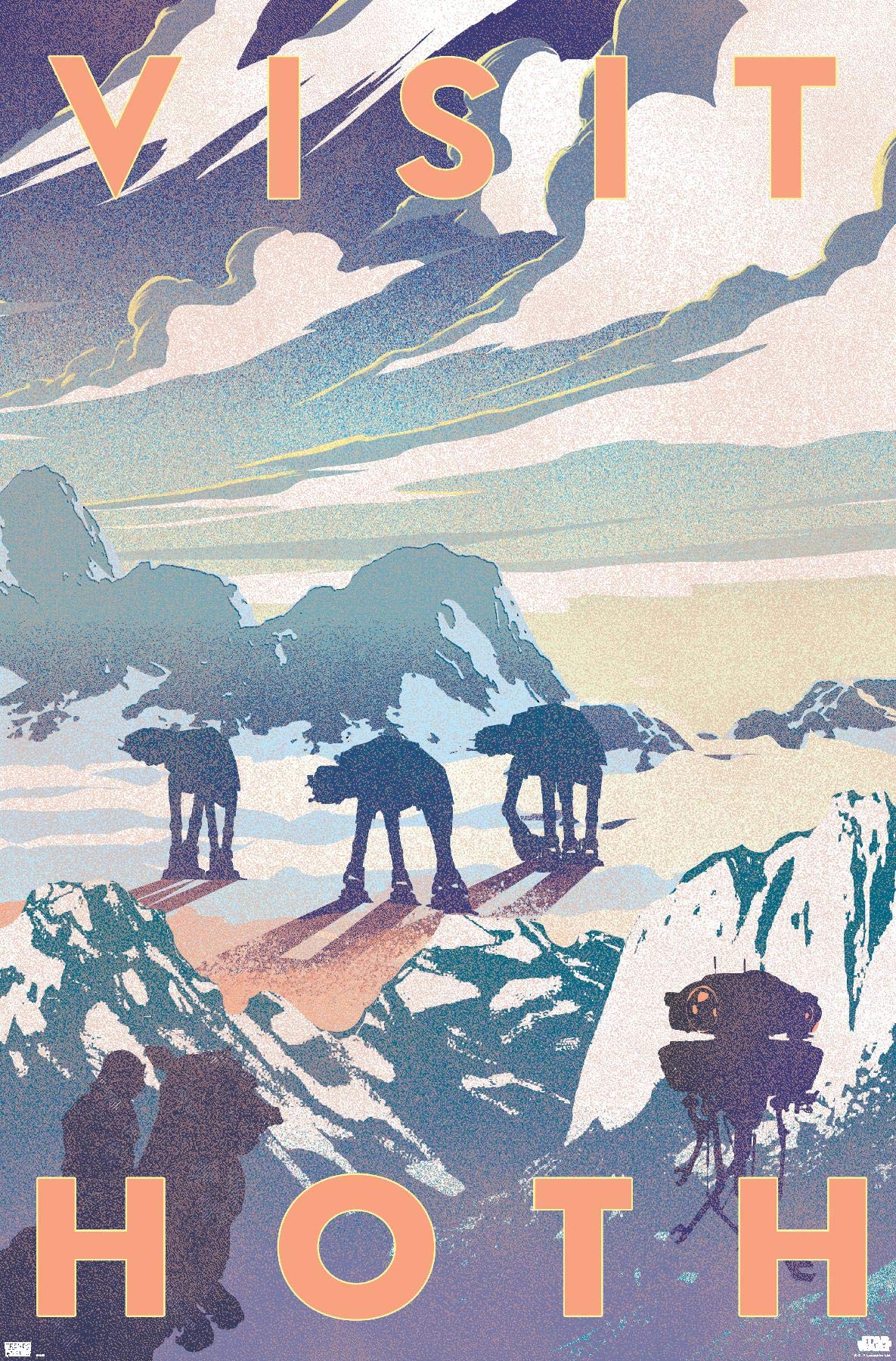 Trends International Star Wars: Hoth - Visit Hoth Wall Poster, 14.725'' X 22.375'', Premium Unframed Version