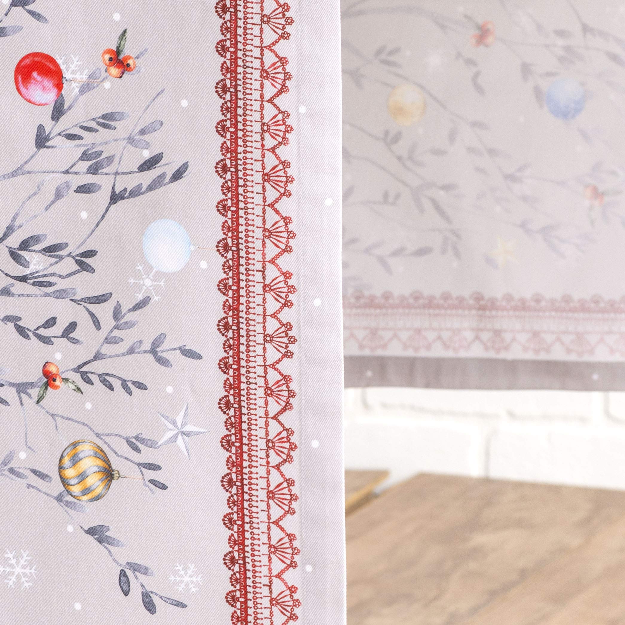 Maison D' Hermine Tablerunner 100% Cotton Table Runner Decorative Table Covers, Dining, Home, Wedding, Buffet, Fairy Christmas (
