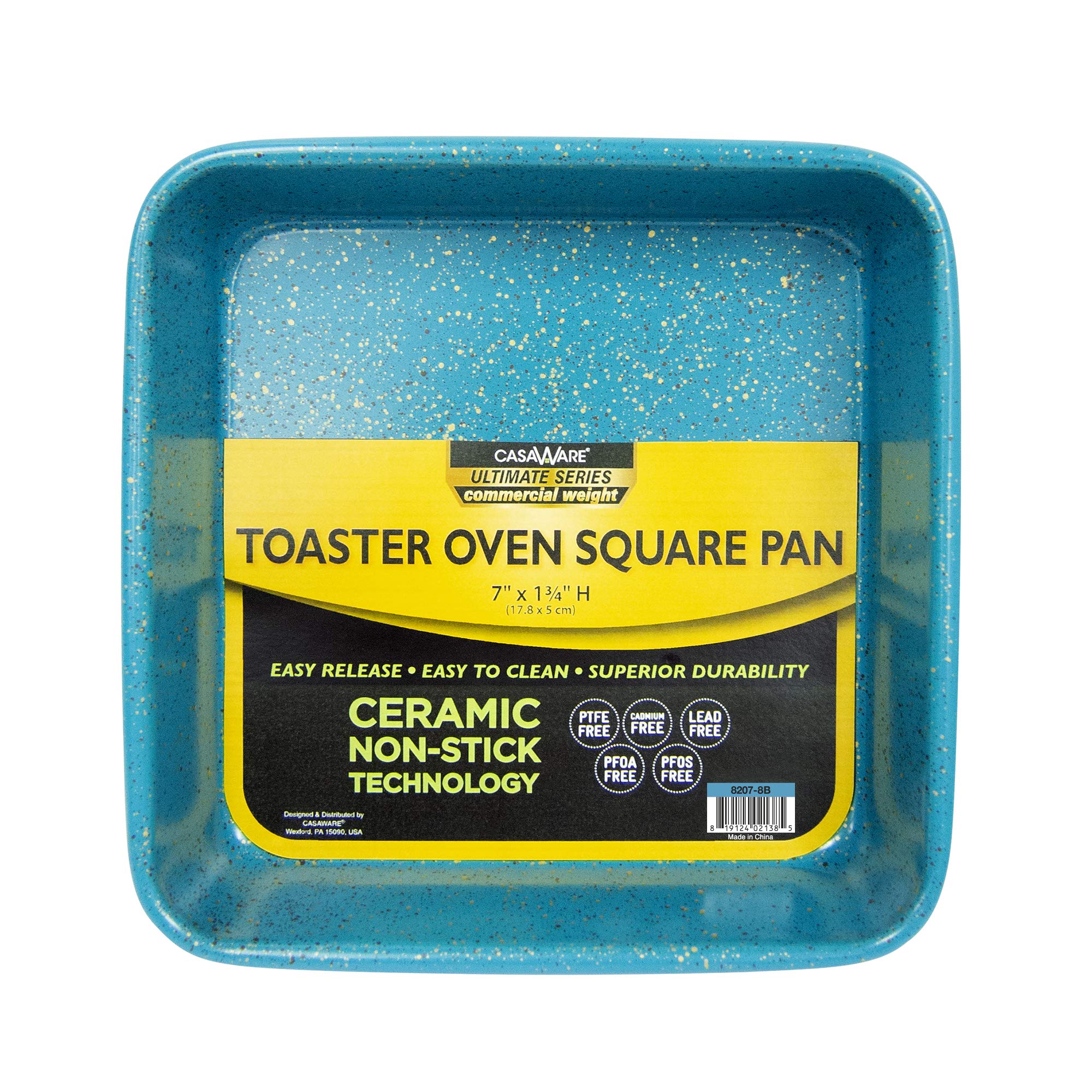 Casaware 3Pc Ultimate Series Commercial Weight Toaster Oven Bakeware Set (Blue Granite)