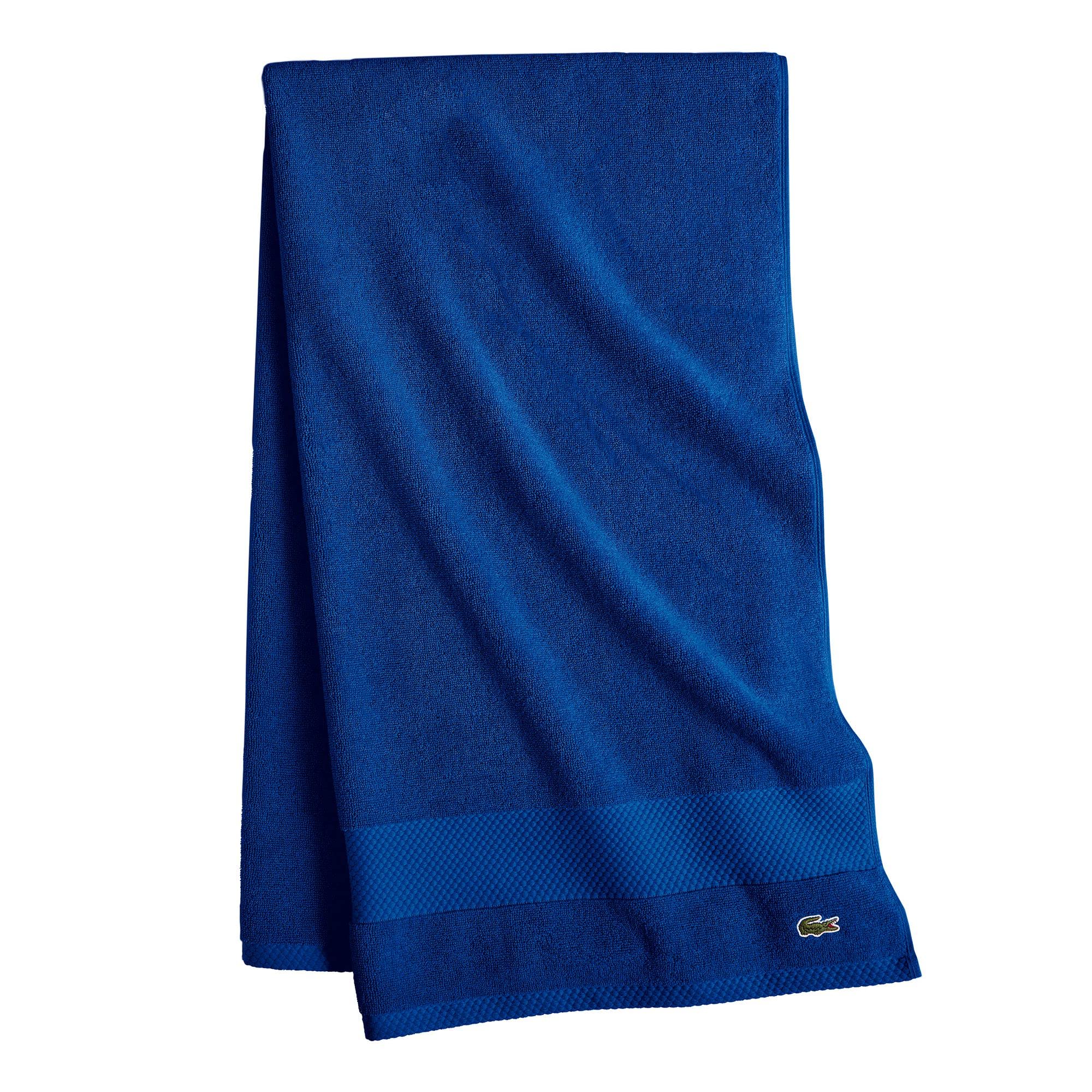 Lacoste Heritage Supima Cotton Bath Towel, Surf Blue, 30 '' X 54 ''