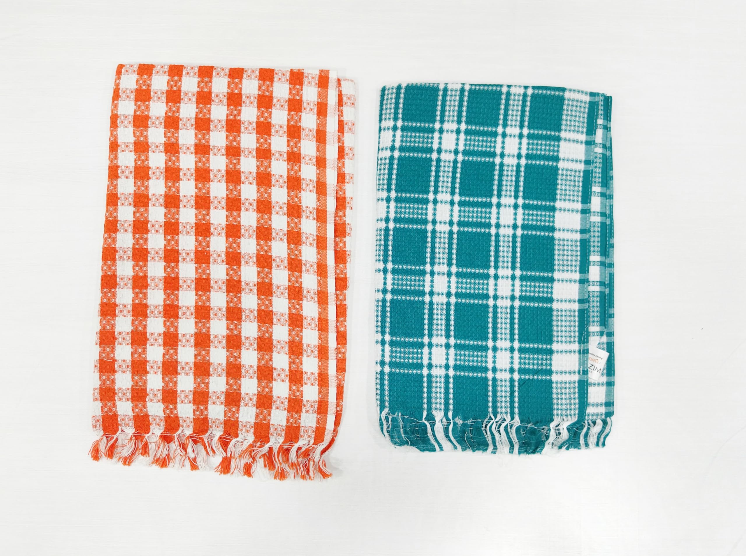 Bombay Dyeing Rimzim 100% Cotton Printed Soft & Slick Quick Drying Bath Towels 250 Gsm, Unisex (Yellow/Green)