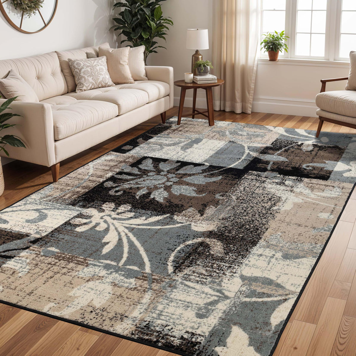 Superior Indoor Area Rug, Jute Backed, Perfect For Entryway, Office, L ...